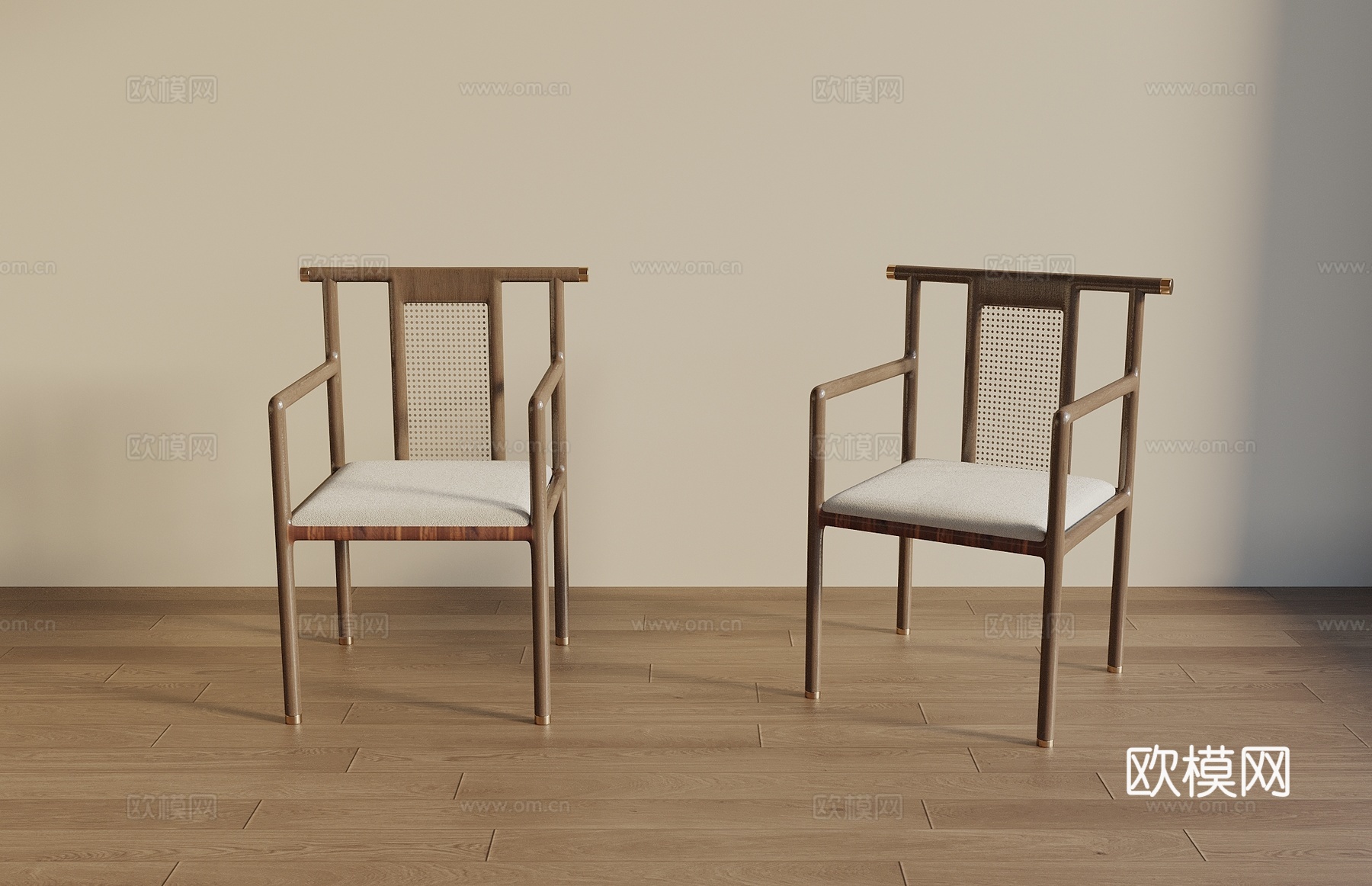 宋式茶桌椅 椅子 中式餐座椅 休闲椅3d模型