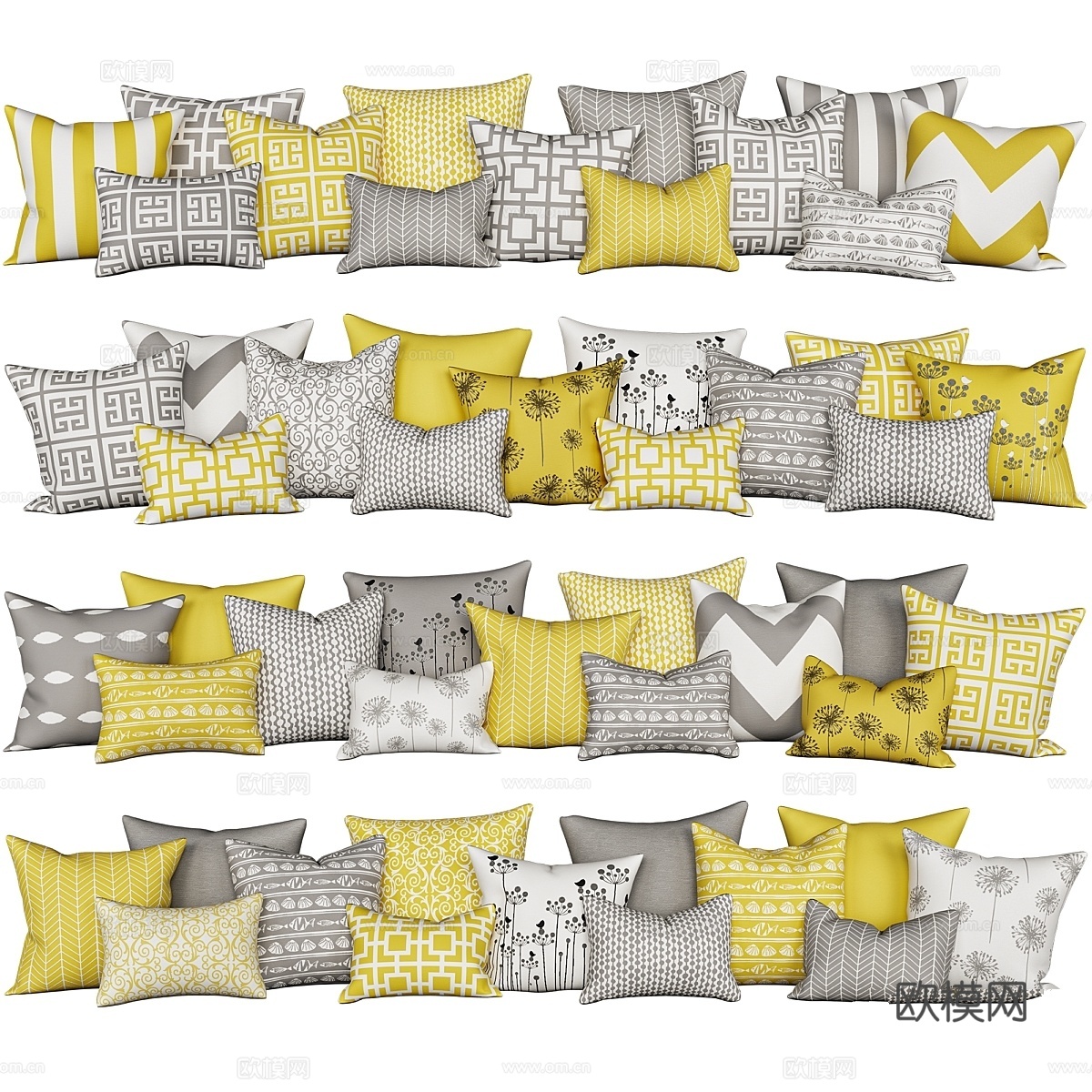 Accent Couch Toss沙发装饰靠枕3d模型下载