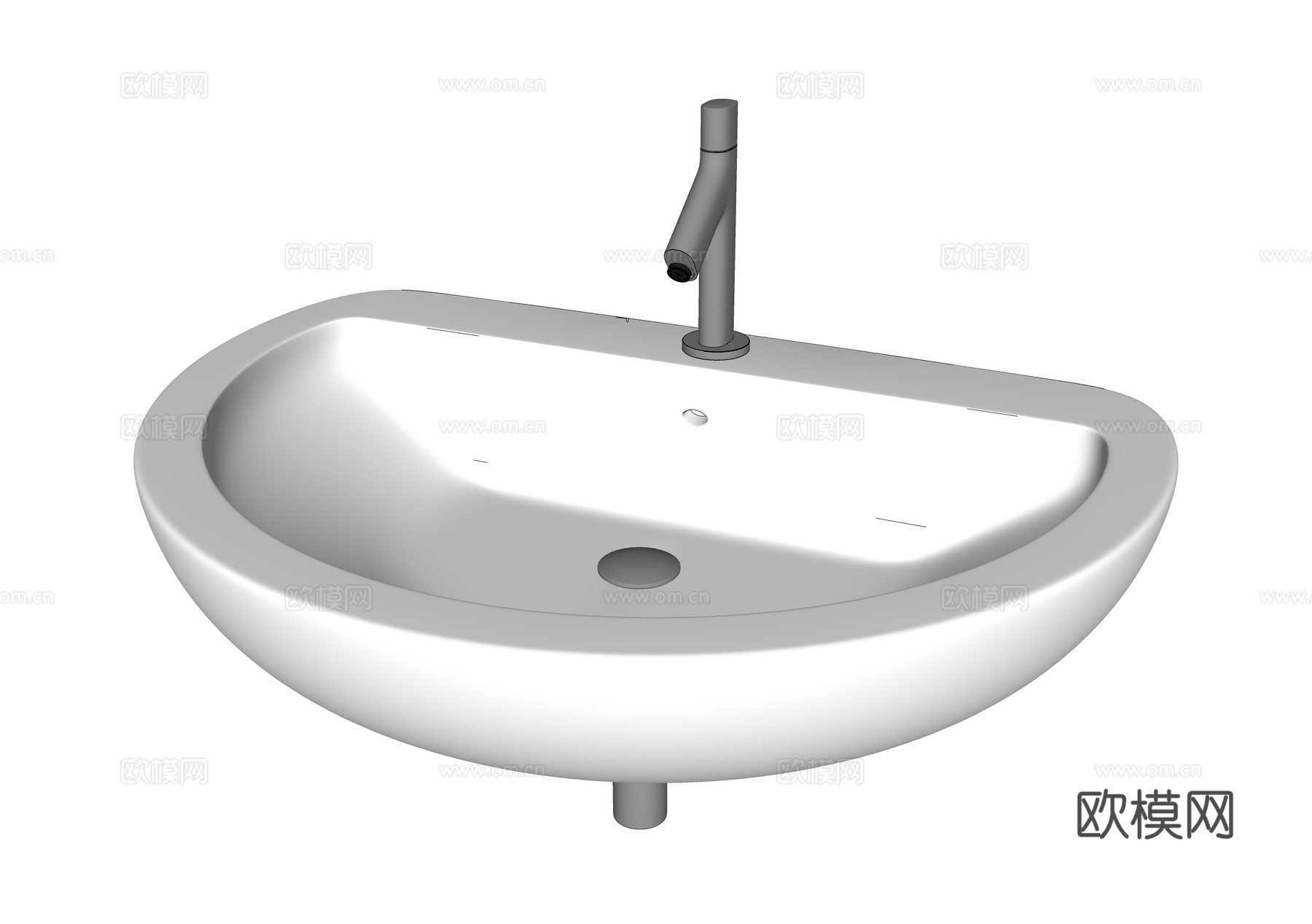 现代台盆su模型