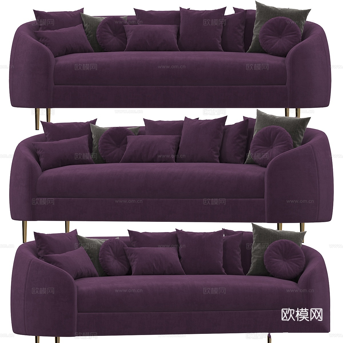 特鲁迪定制沙发3d模型