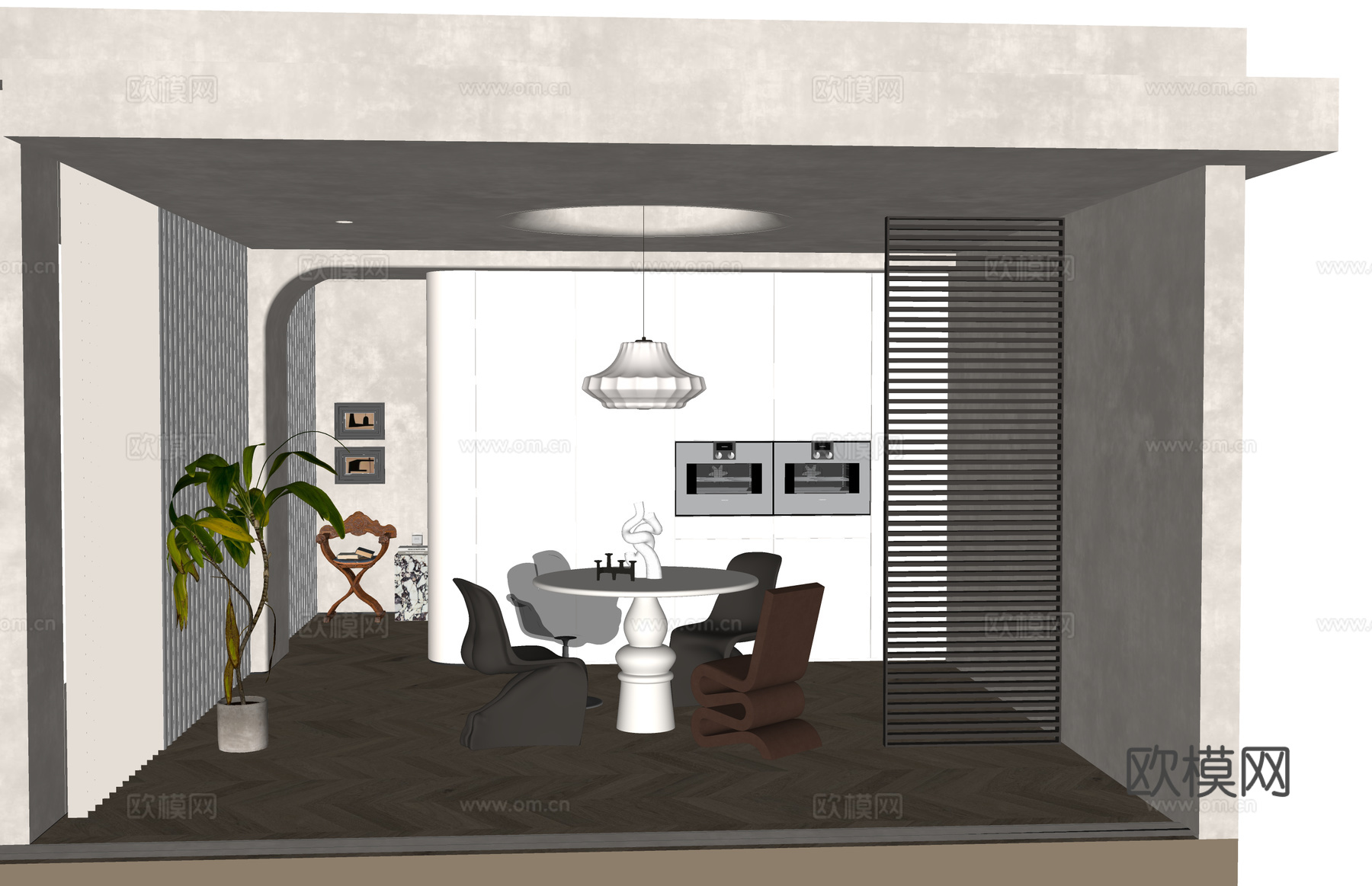 厨房 卧室 客厅 阳台 餐厅 卫生间 客餐厅 家装 衣帽间su模型