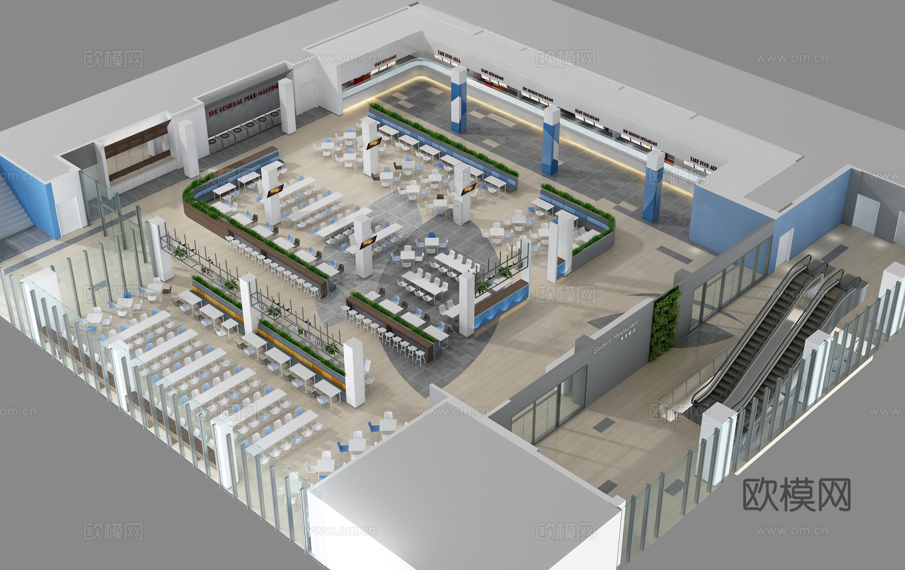 公司员工餐厅 学校食堂 最新全套施工图合集cad施工图