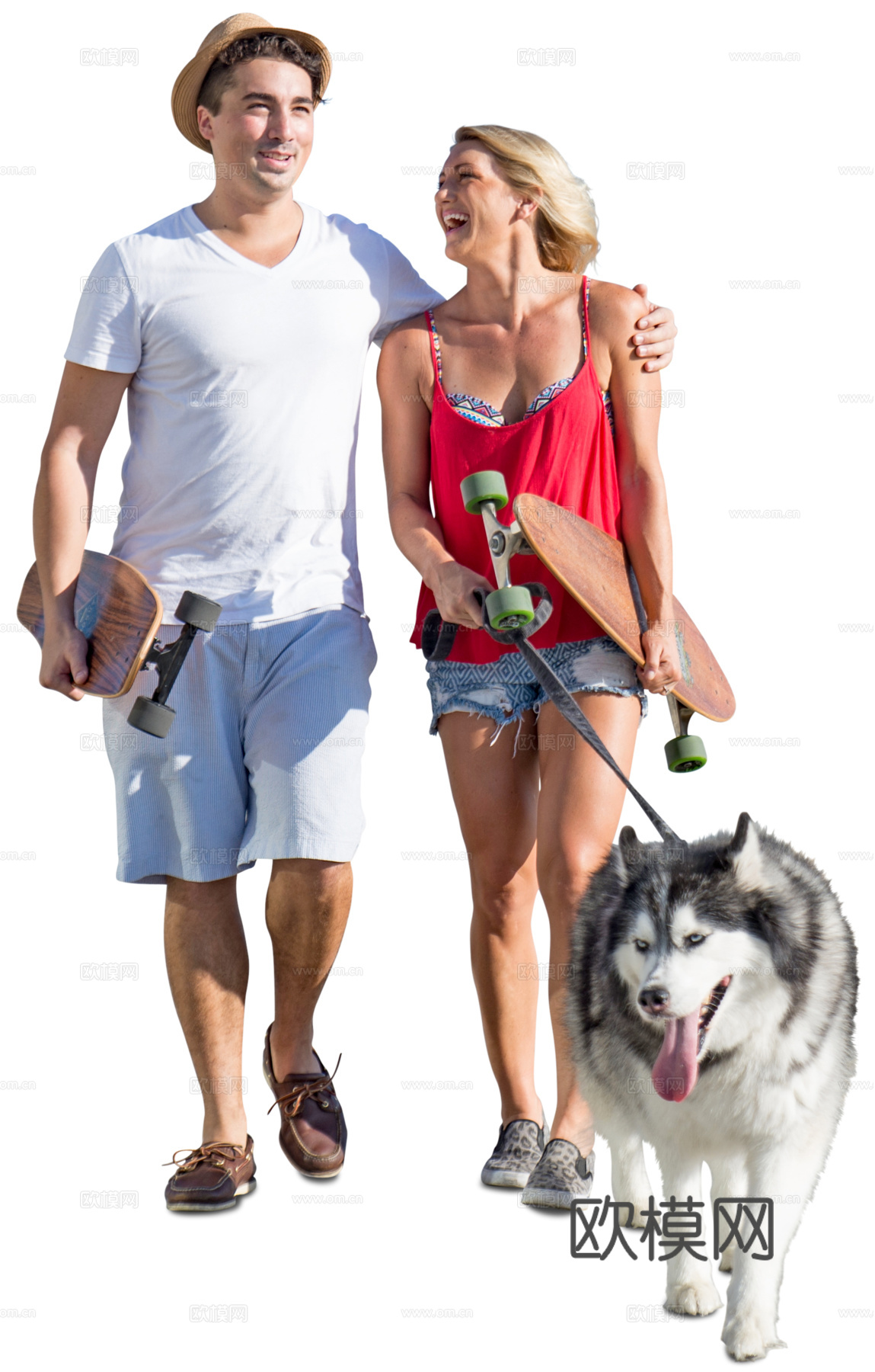 休闲行走站立人物下载（渲染图6）