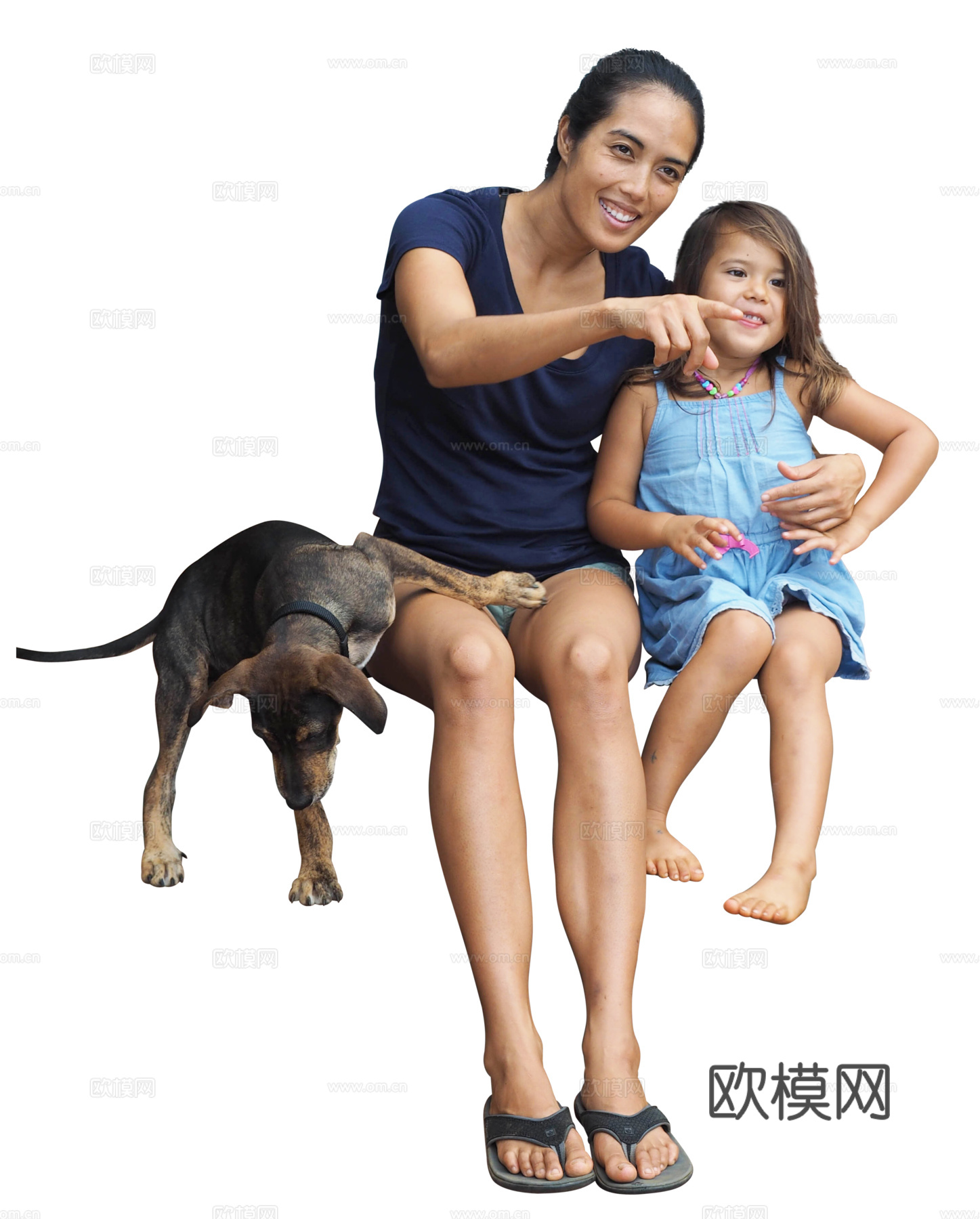 休闲行走站立人物下载（渲染图1）