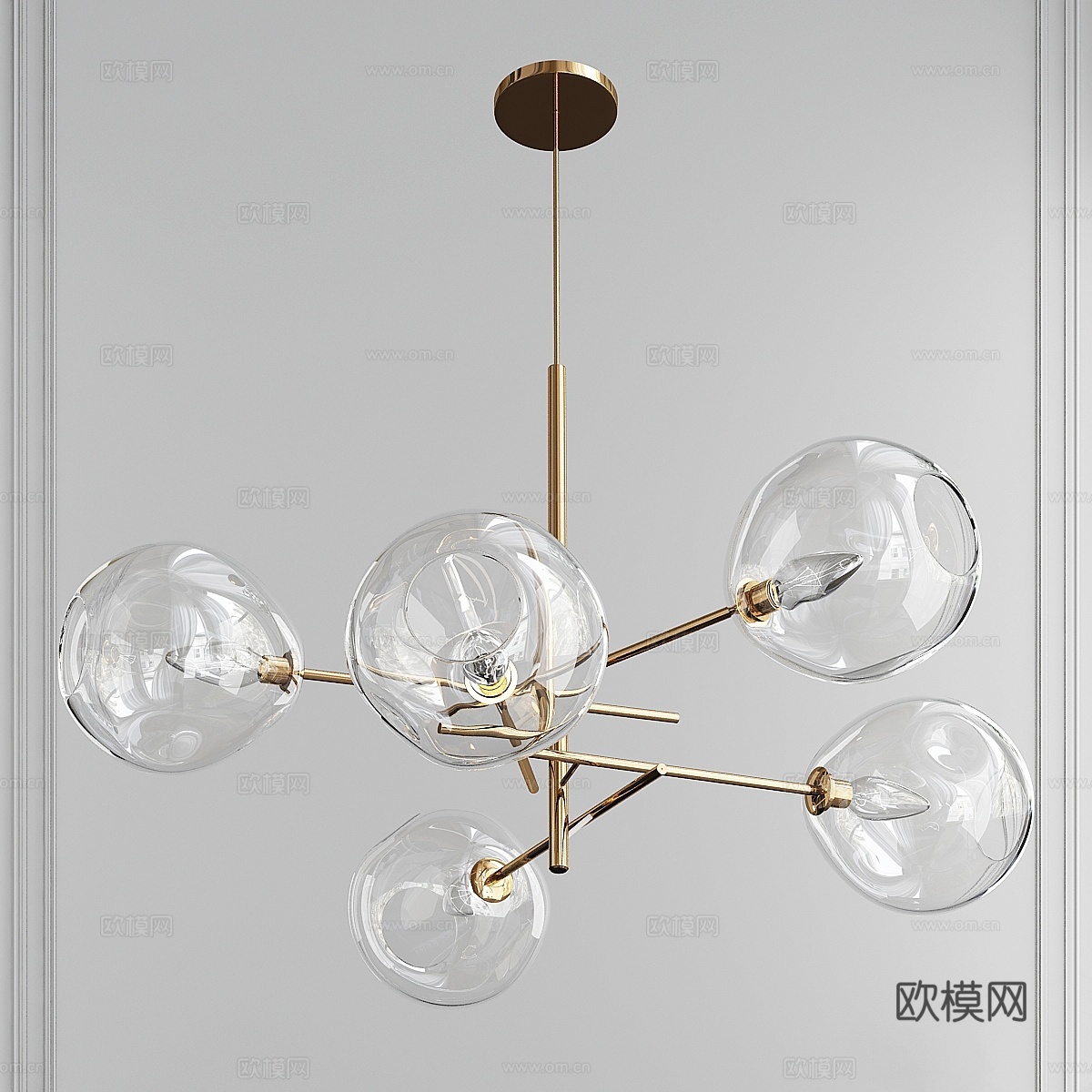 熔融吊灯3d模型