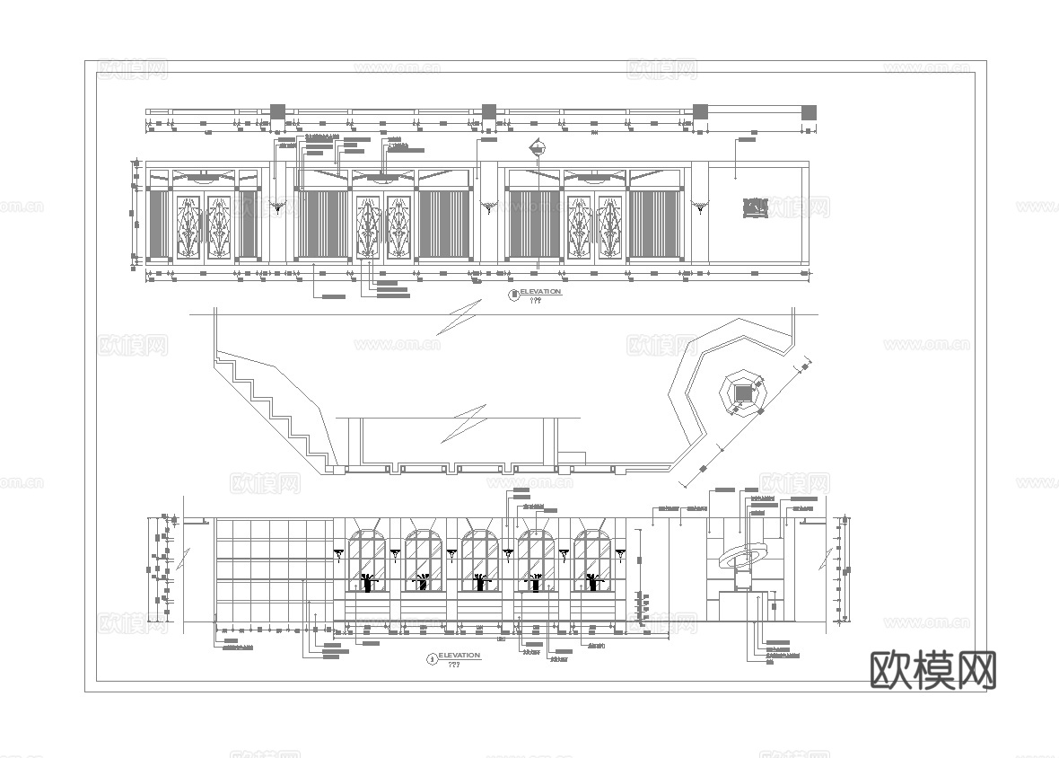 公司员工餐厅 学校食堂 最新全套施工图合集cad施工图