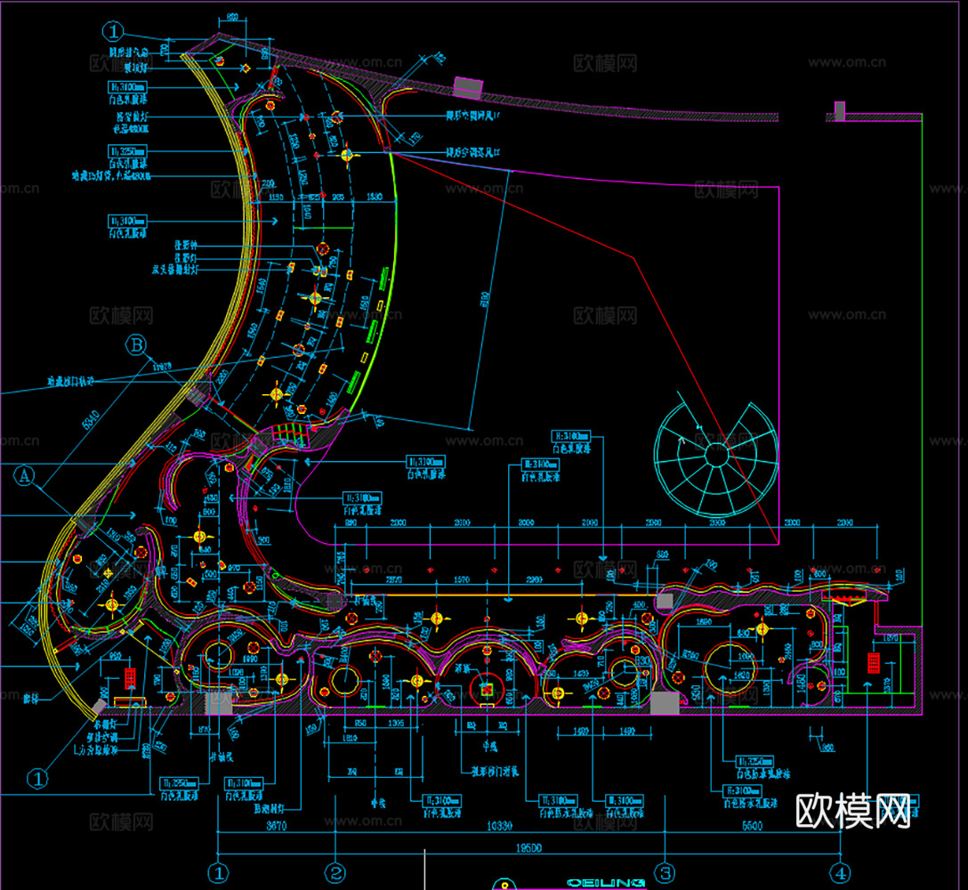 8套美容美发CAD附效果图2026最新整理cad施工图