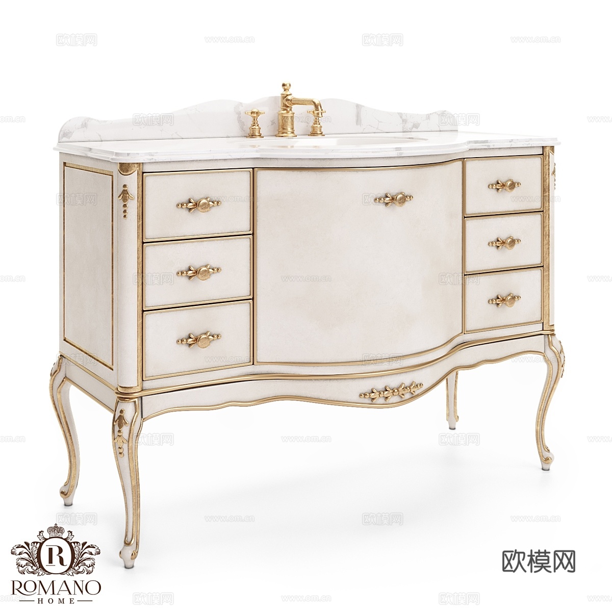 浴室柜 Sophie Romano Home3d模型下载