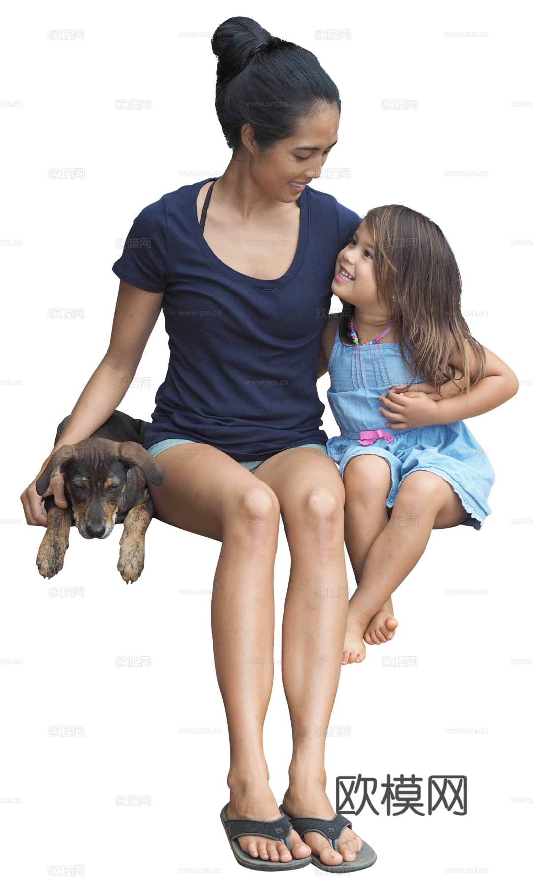 休闲行走站立人物下载（渲染图2）