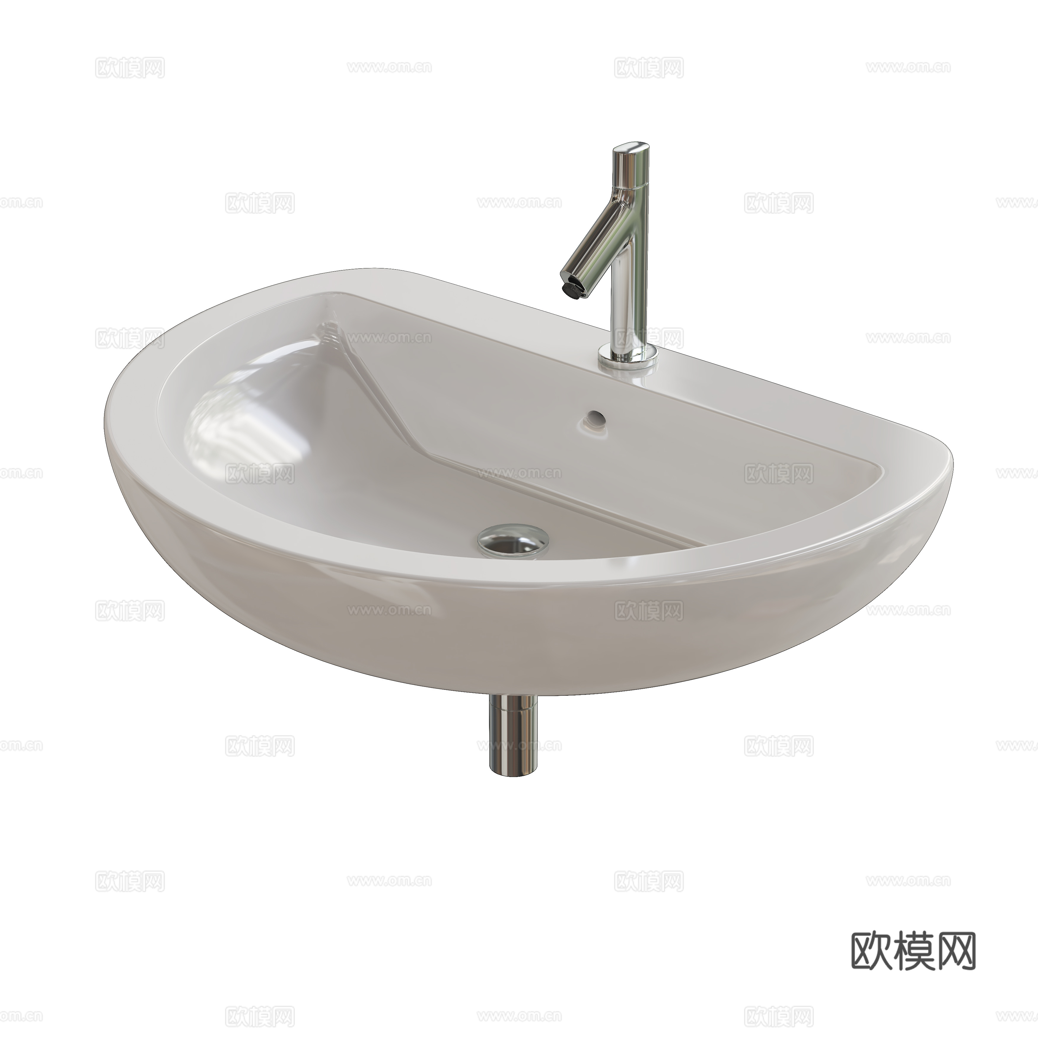 现代台盆su模型