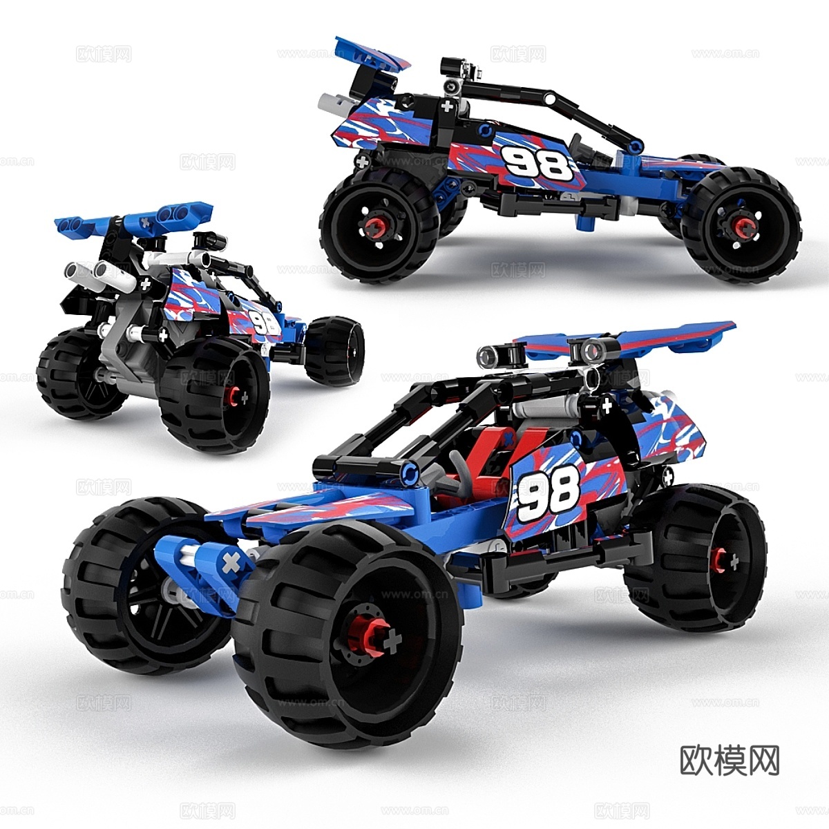 乐高技术系列越野赛车3d模型下载