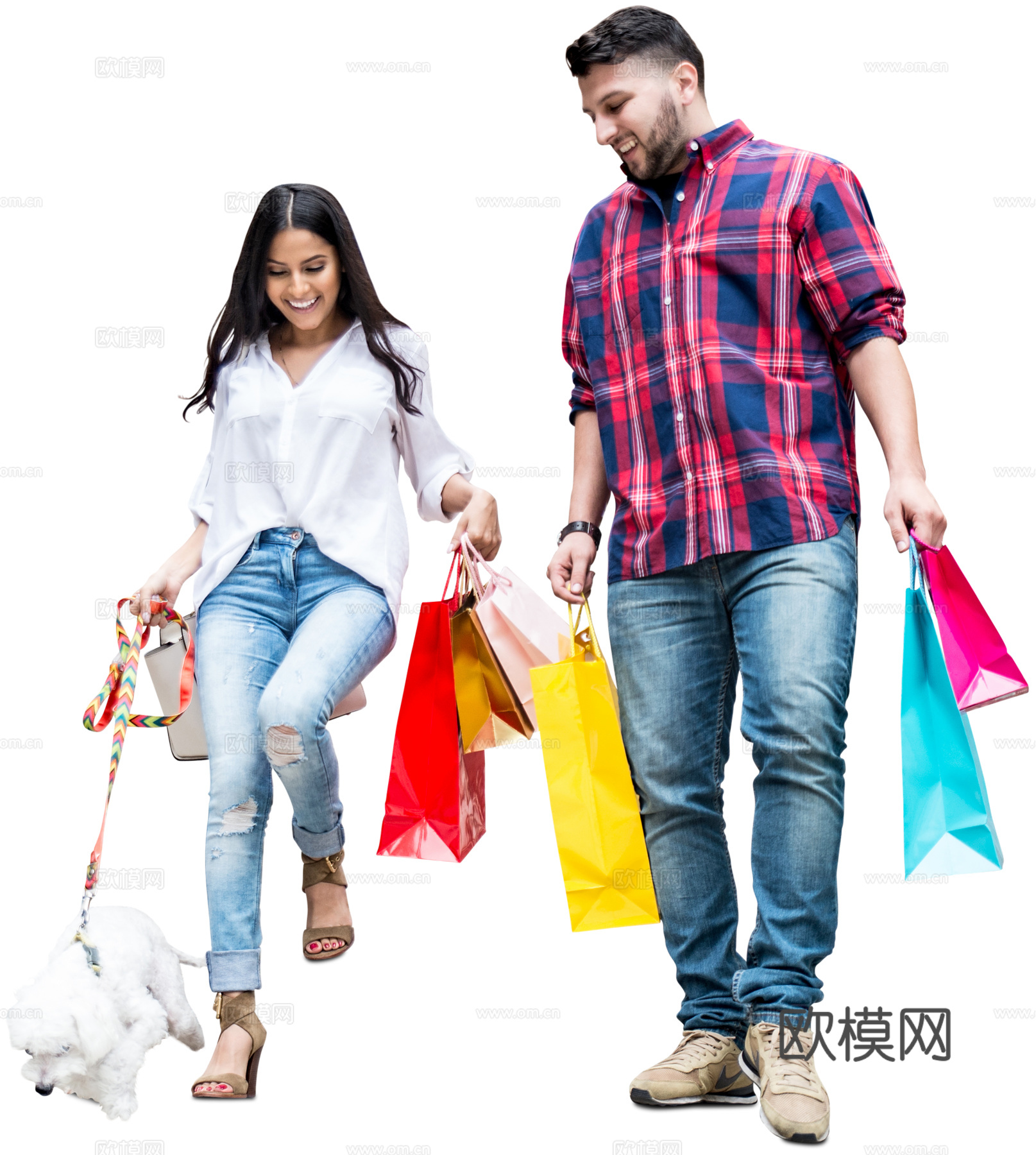 休闲行走站立人物下载（渲染图4）