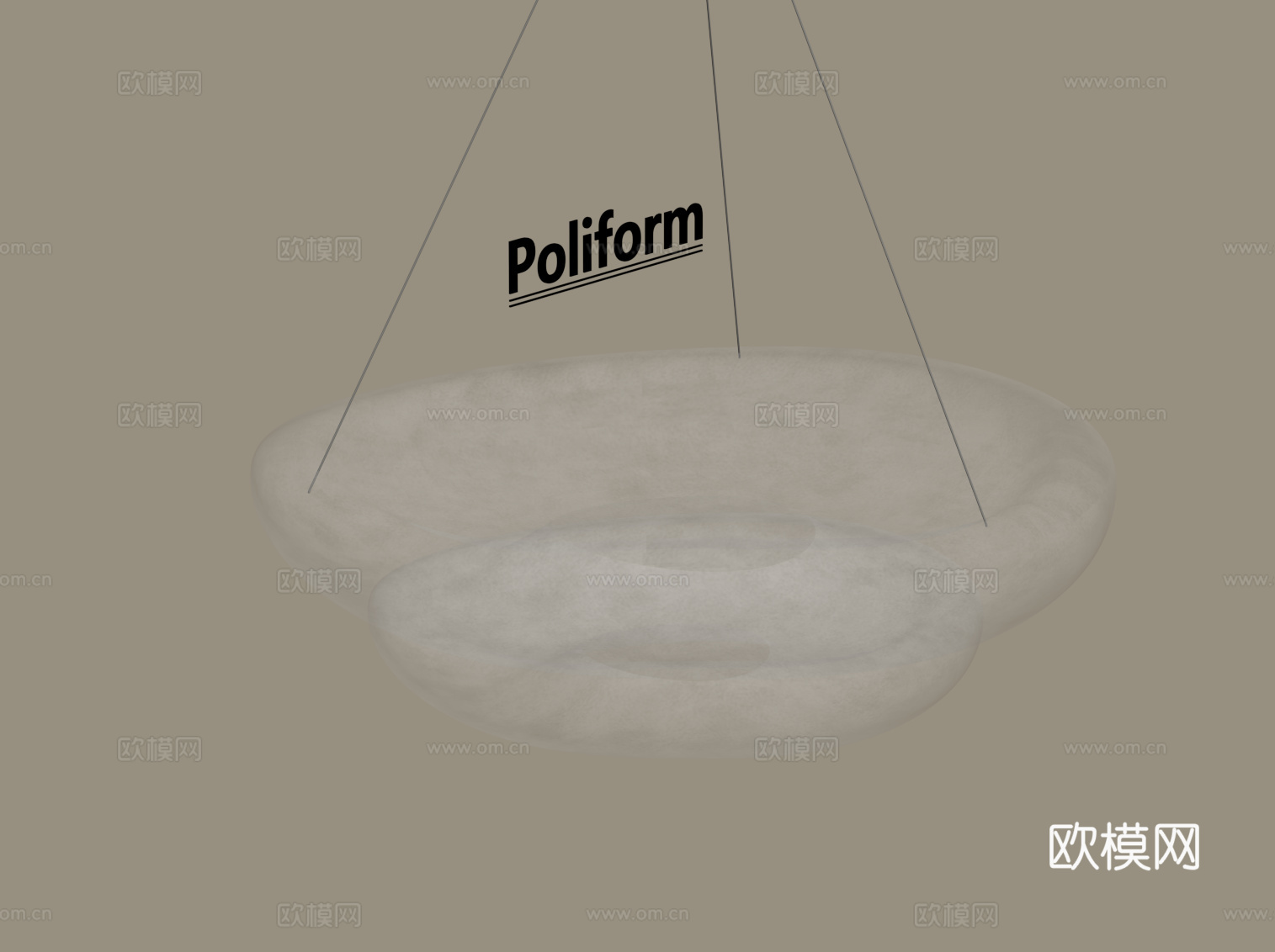 现代玻璃吊灯su模型