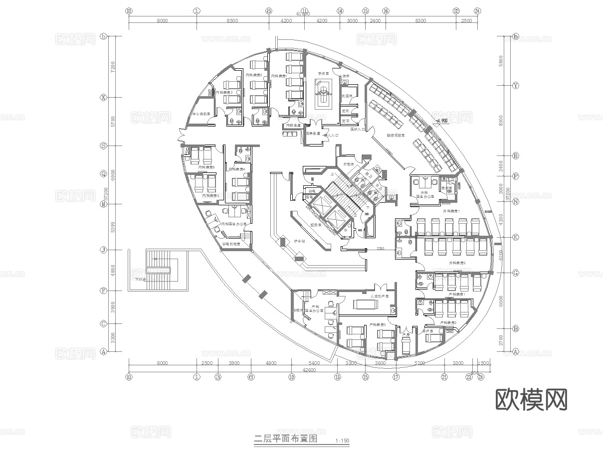 医院 最新全套施工图合集cad施工图