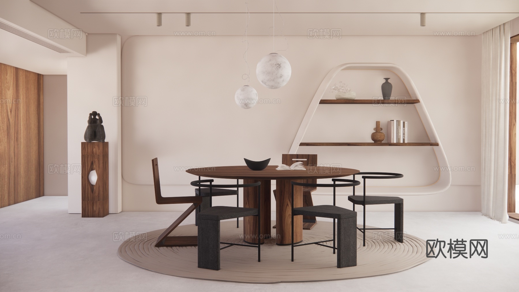 厨房 卧室 客厅 阳台 餐厅 卫生间 客餐厅 家装 衣帽间su模型