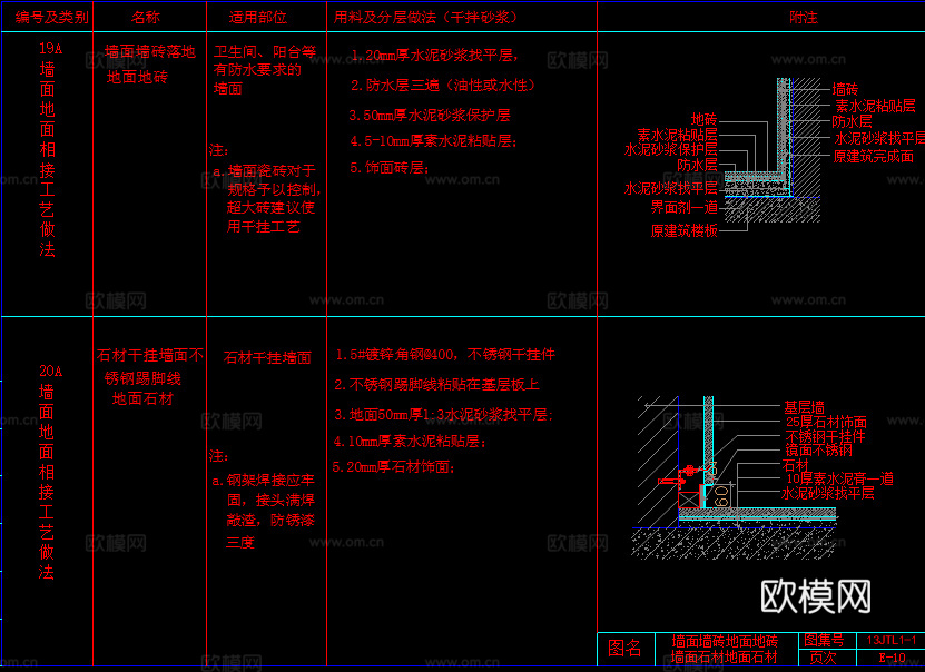 400套施工图CAD通用节点详图cad施工图