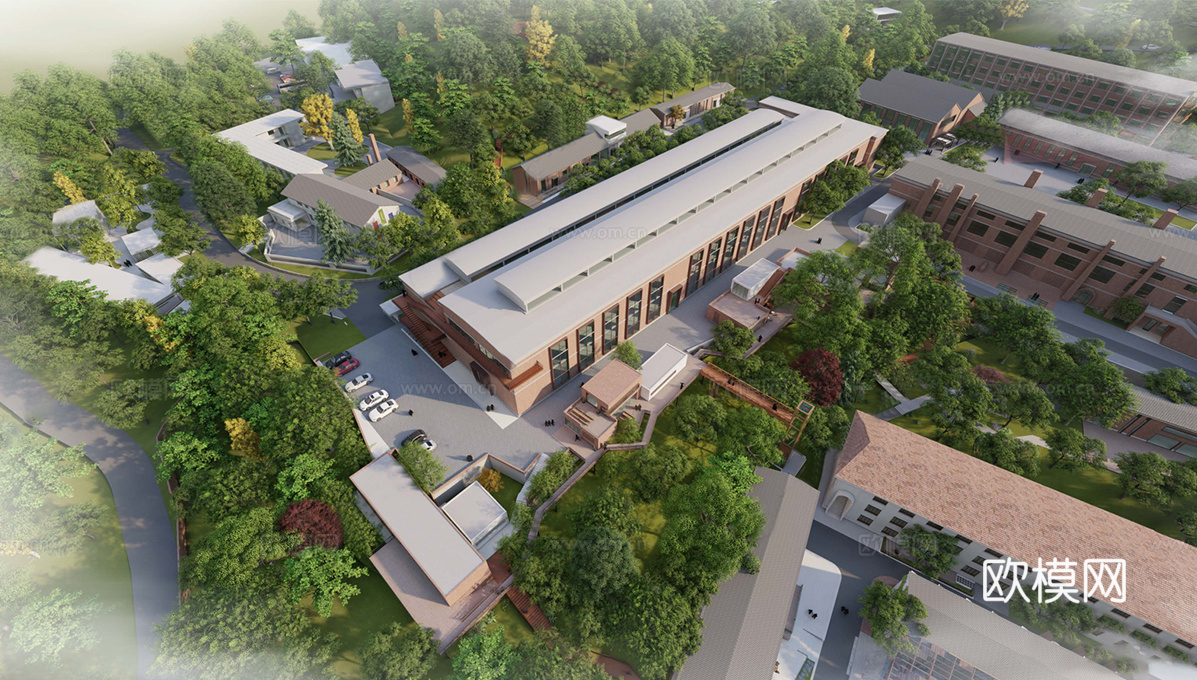 工业厂房 改造创意园区su模型