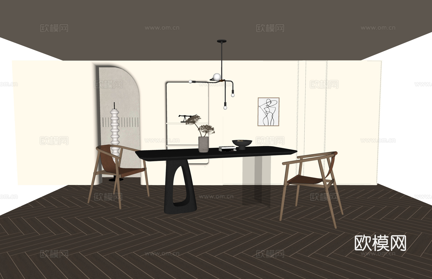 厨房 卧室 客厅 阳台 餐厅 卫生间 客餐厅 家装 衣帽间su模型