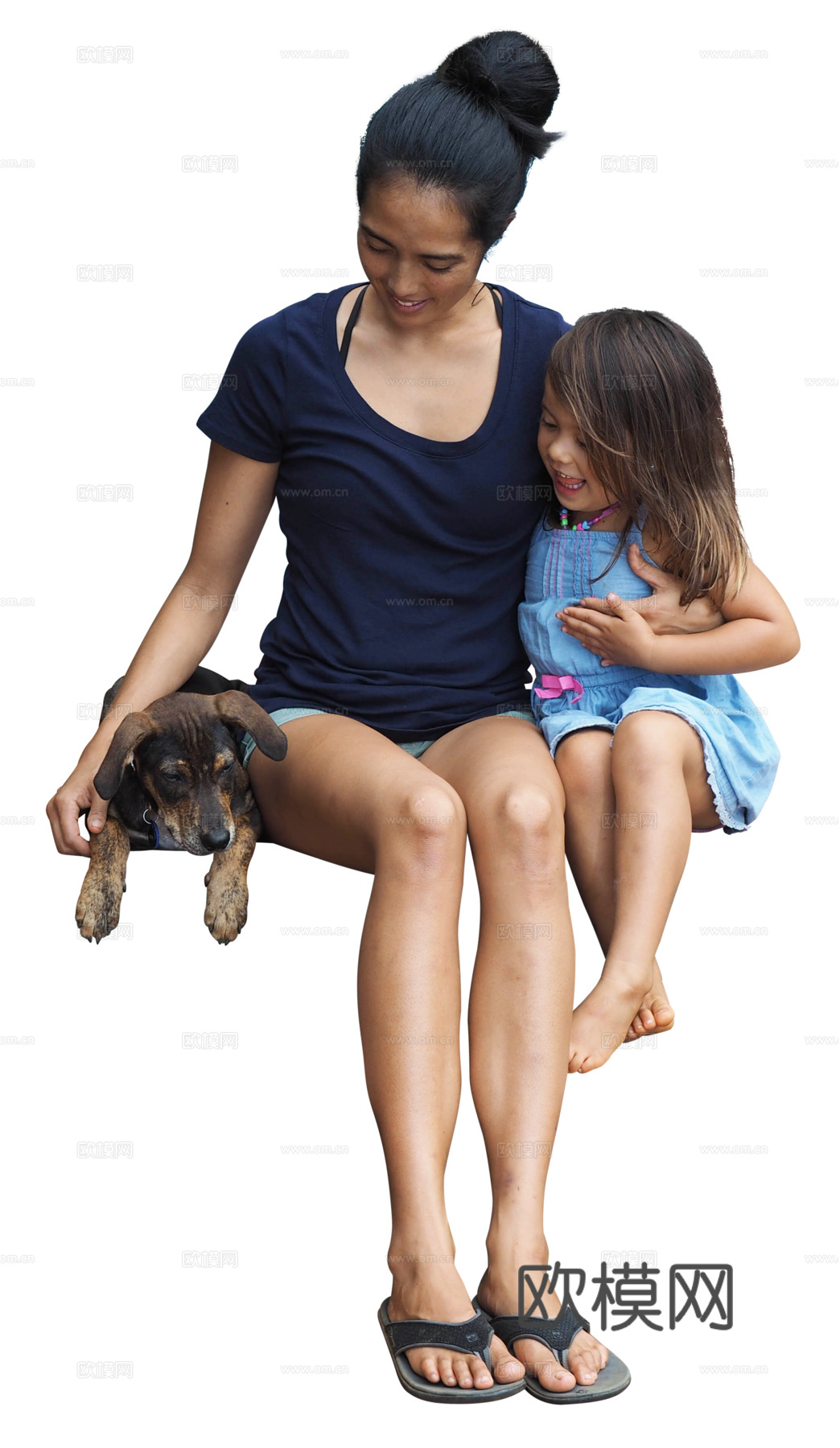 休闲行走站立人物下载（渲染图3）