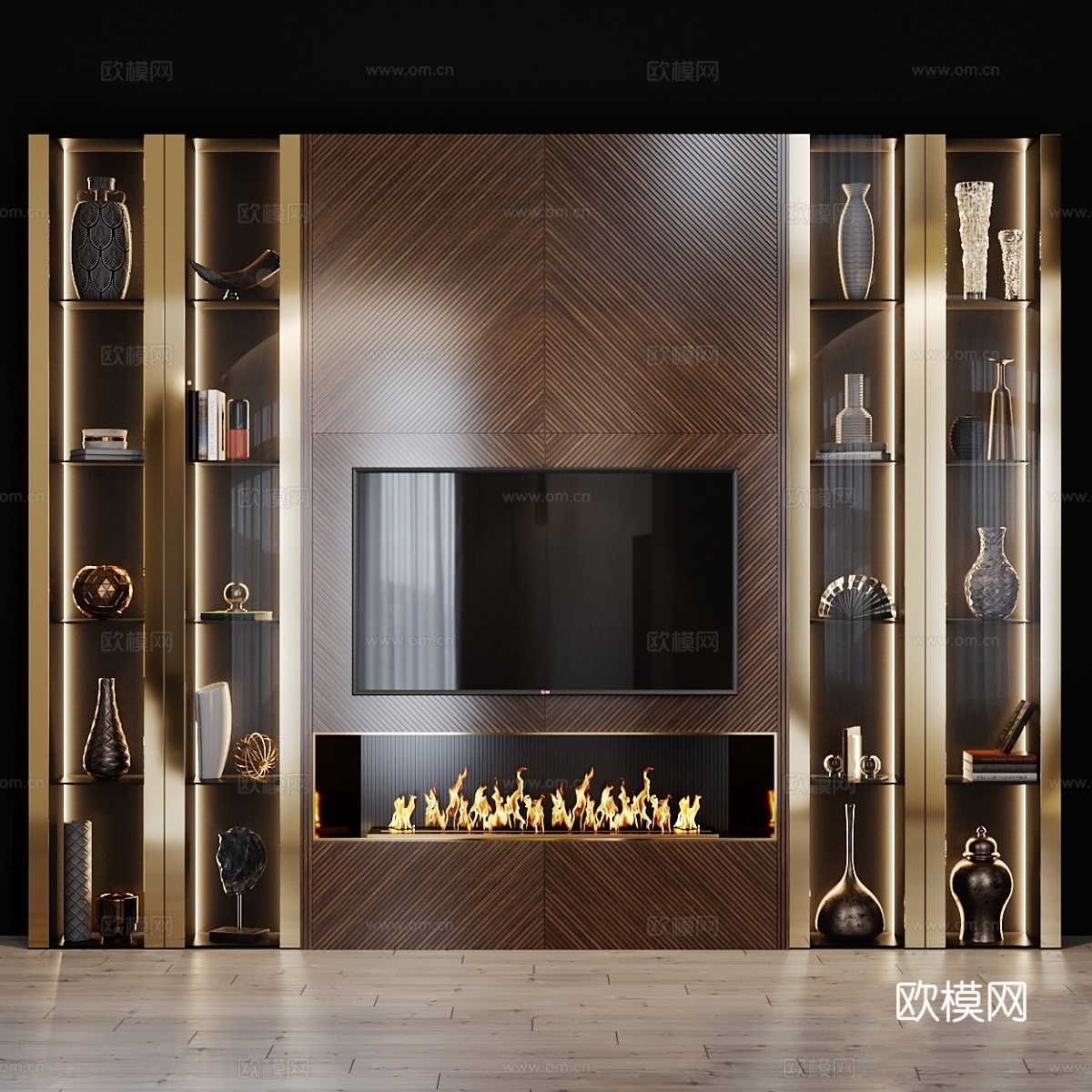 电视套装1233d模型