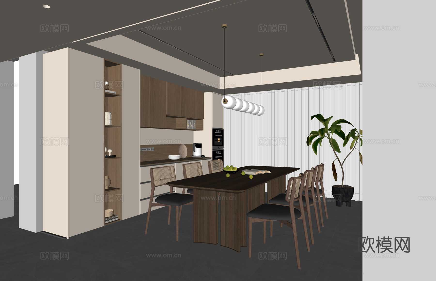 厨房 卧室 客厅 阳台 餐厅 卫生间 客餐厅 家装 衣帽间su模型