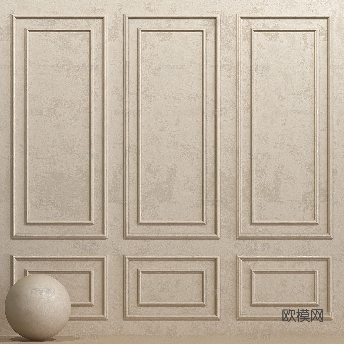 装饰灰泥带装饰线条23d模型下载