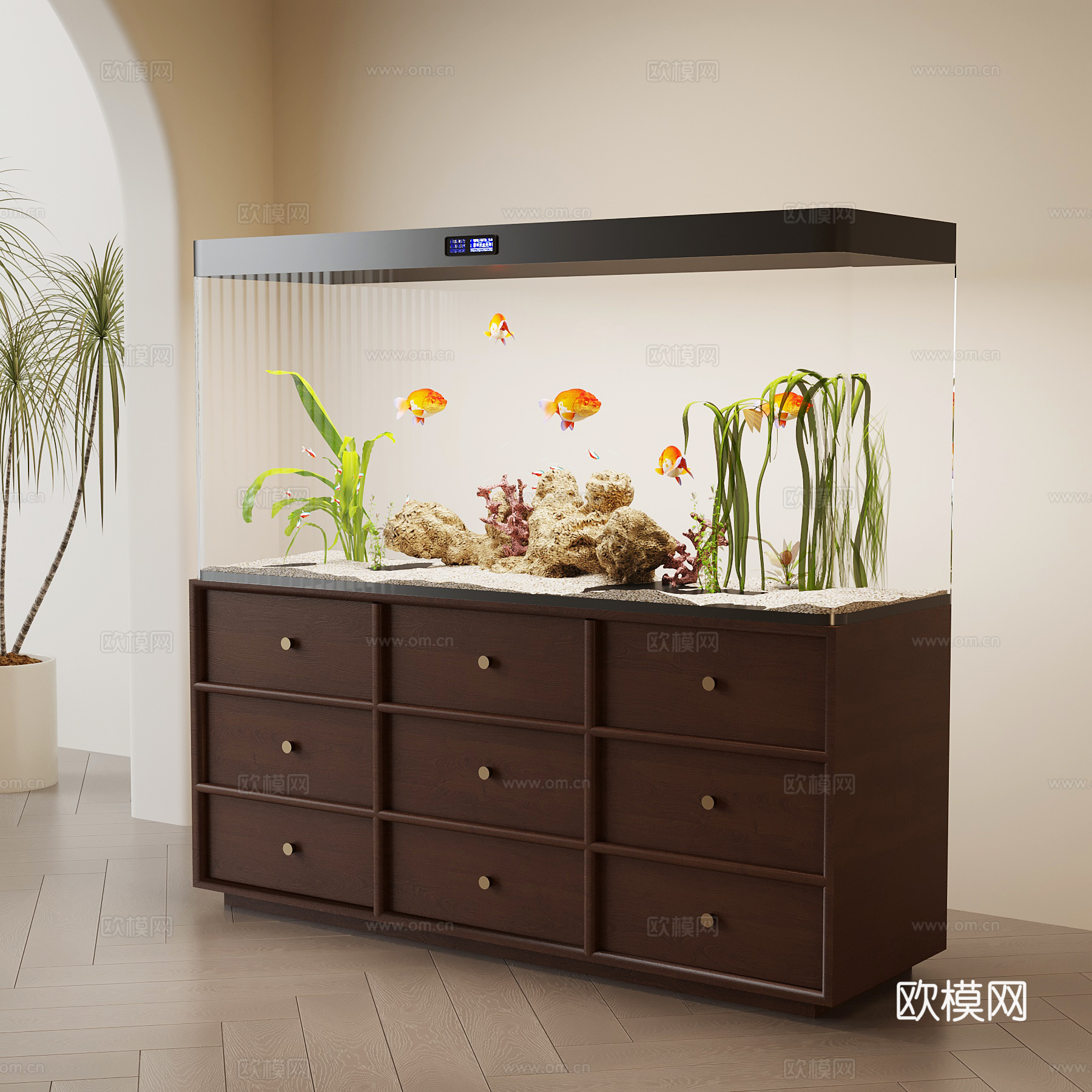 中古鱼缸su模型