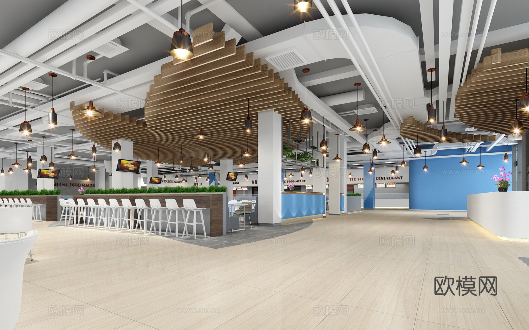 公司员工餐厅 学校食堂 最新全套施工图合集cad施工图