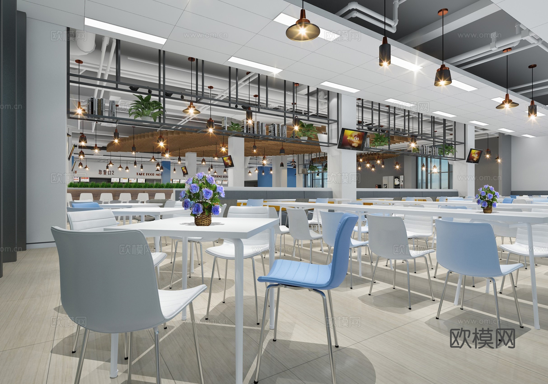 公司员工餐厅 学校食堂 最新全套施工图合集cad施工图