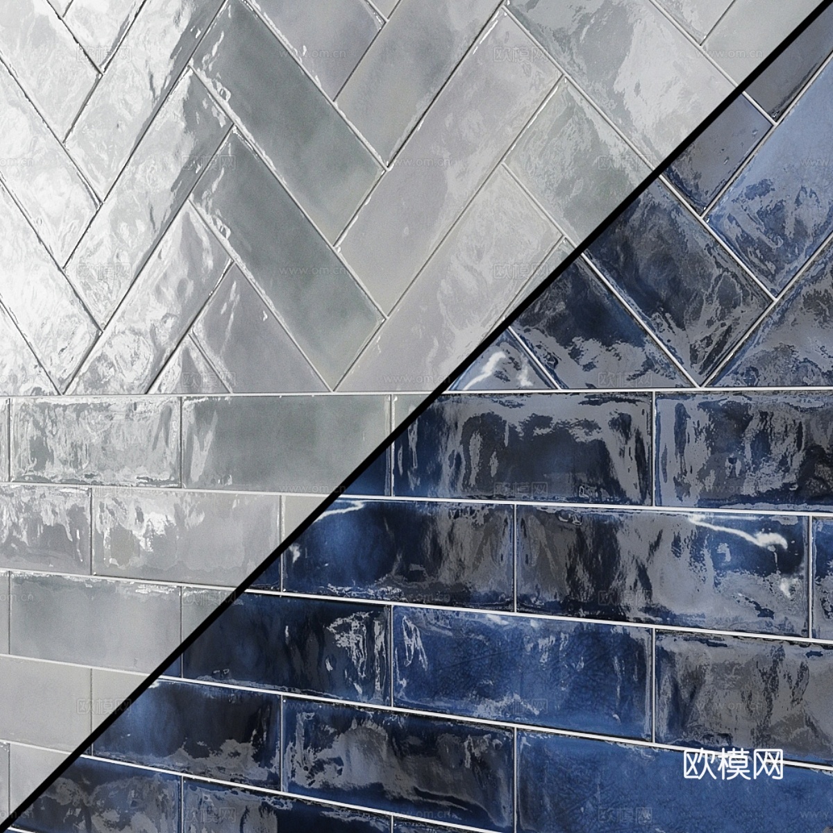 迪赛尔露营白釉4x12陶瓷砖3d模型下载