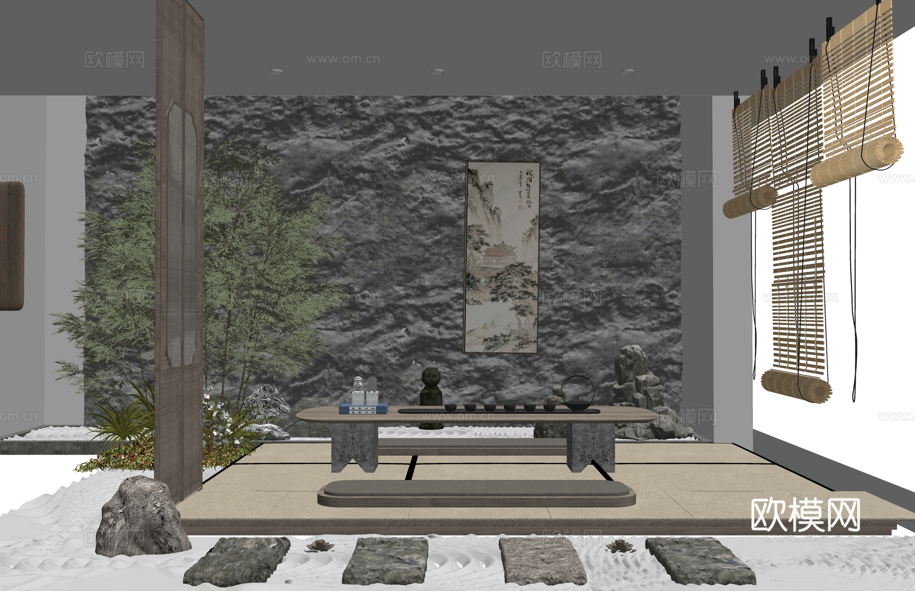 茶几 卧室 玄关 茶室 茶桌组合 衣帽间 厨房 卫生间 茶桌su模型