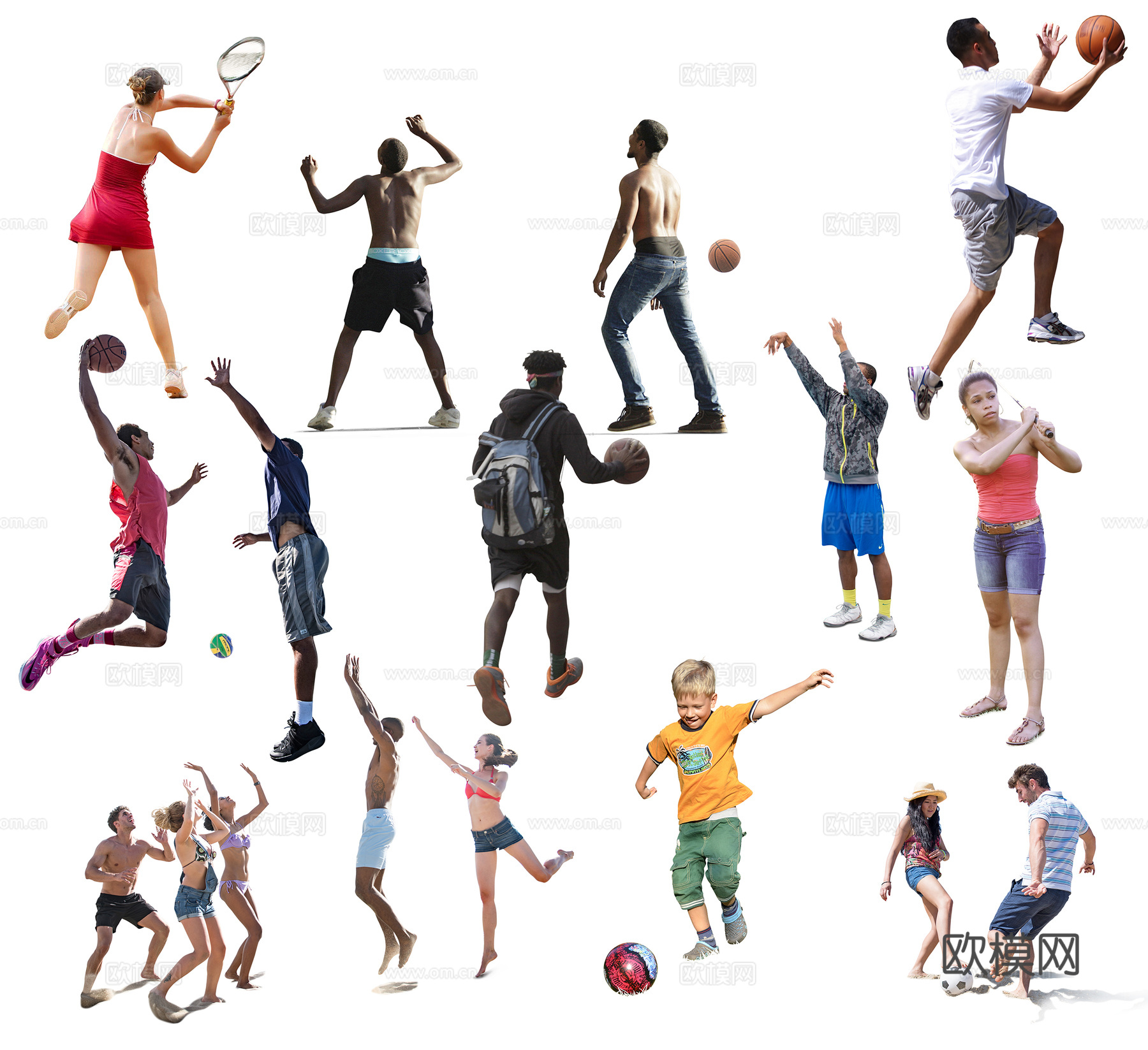 运动姿态人物下载