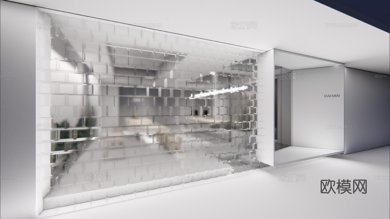 60平办公室 最新全套施工图 效果图合集cad施工图