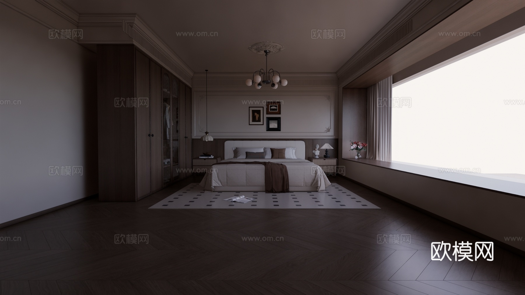 客餐厅 沙发 床 茶室 客厅 书桌 家装 电脑 台灯 书房su模型