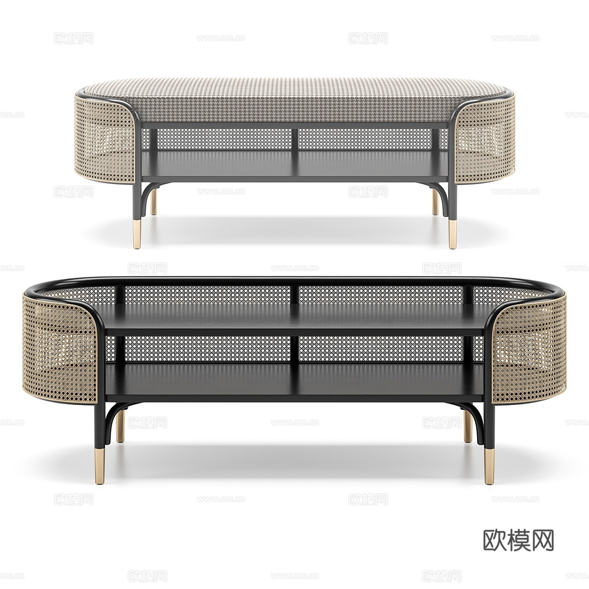 Gamfratesi 莫斯科长凳3d模型下载