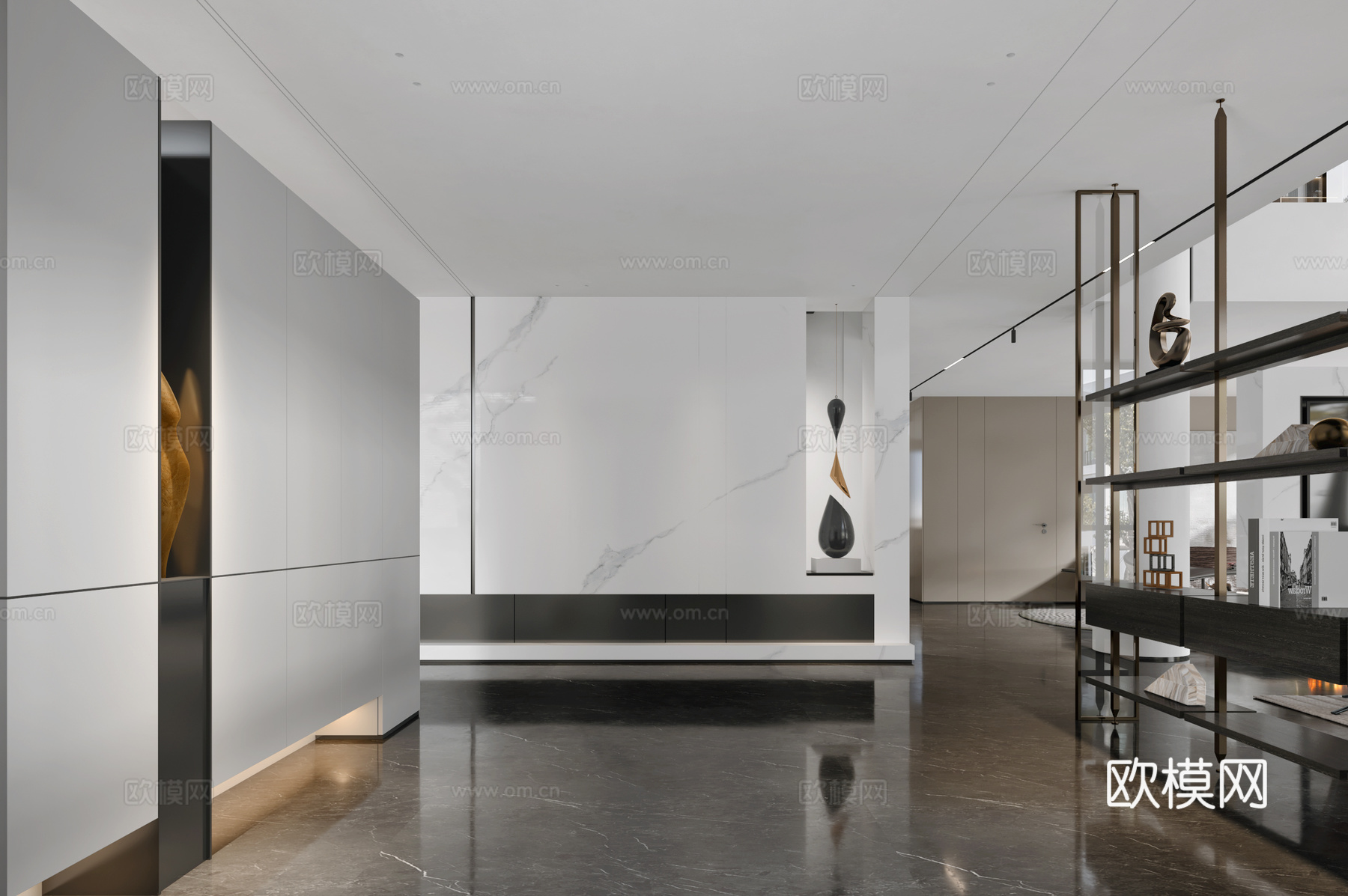 别墅样板间 最新全套施工图 效果图合集cad施工图