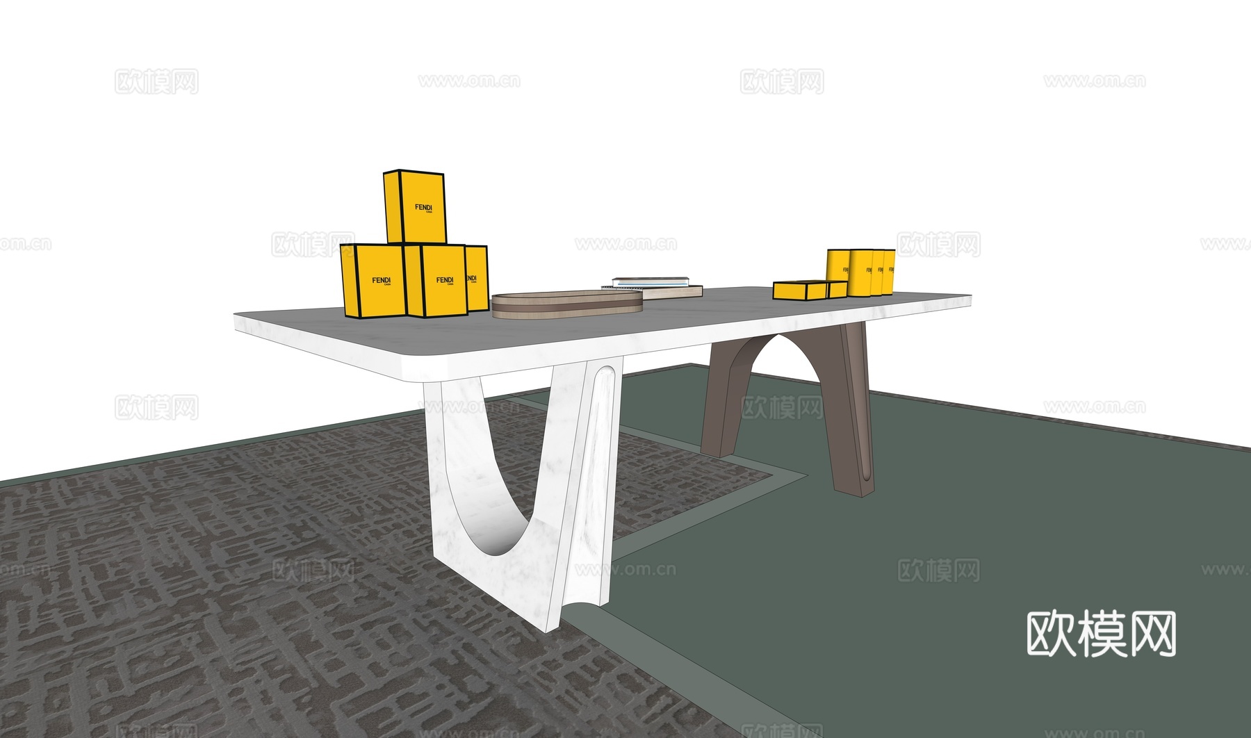 拱门长餐桌 FENDIsu模型