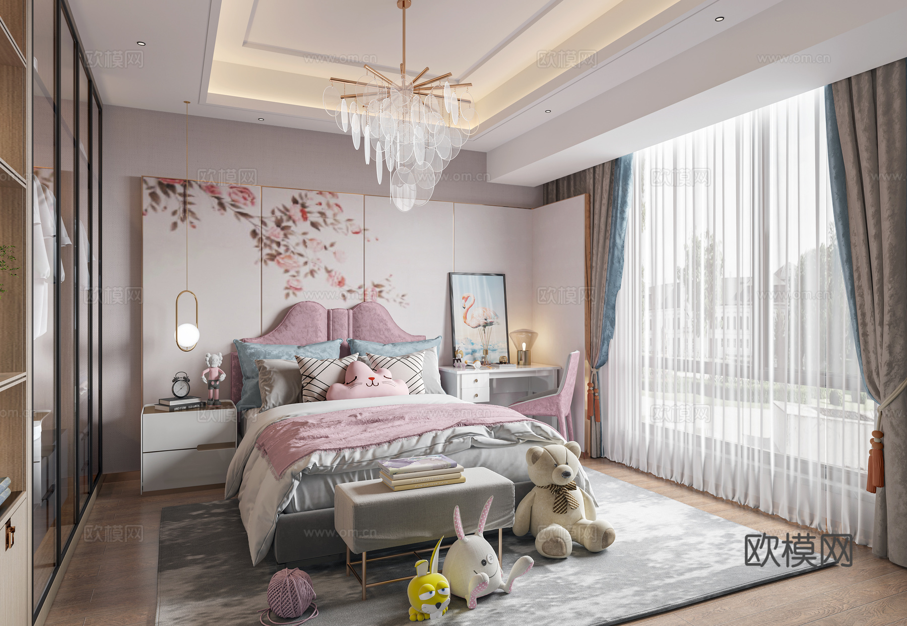 别墅样板间 最新全套施工图 效果图合集cad施工图