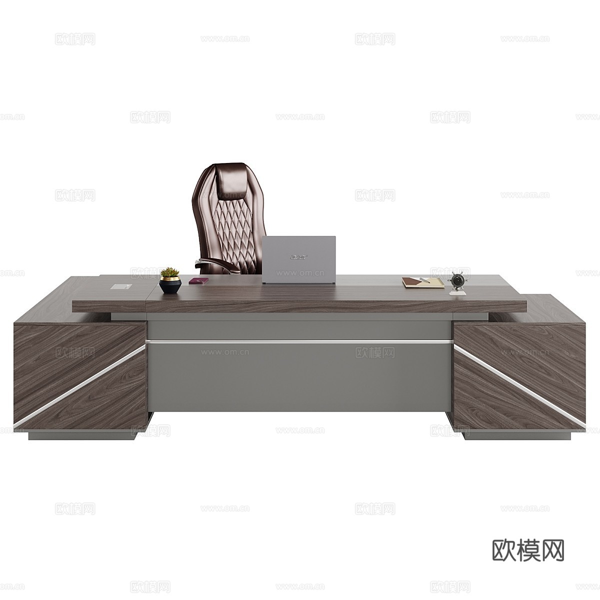 现代 Normani 办公桌椅3d模型下载（渲染图4）