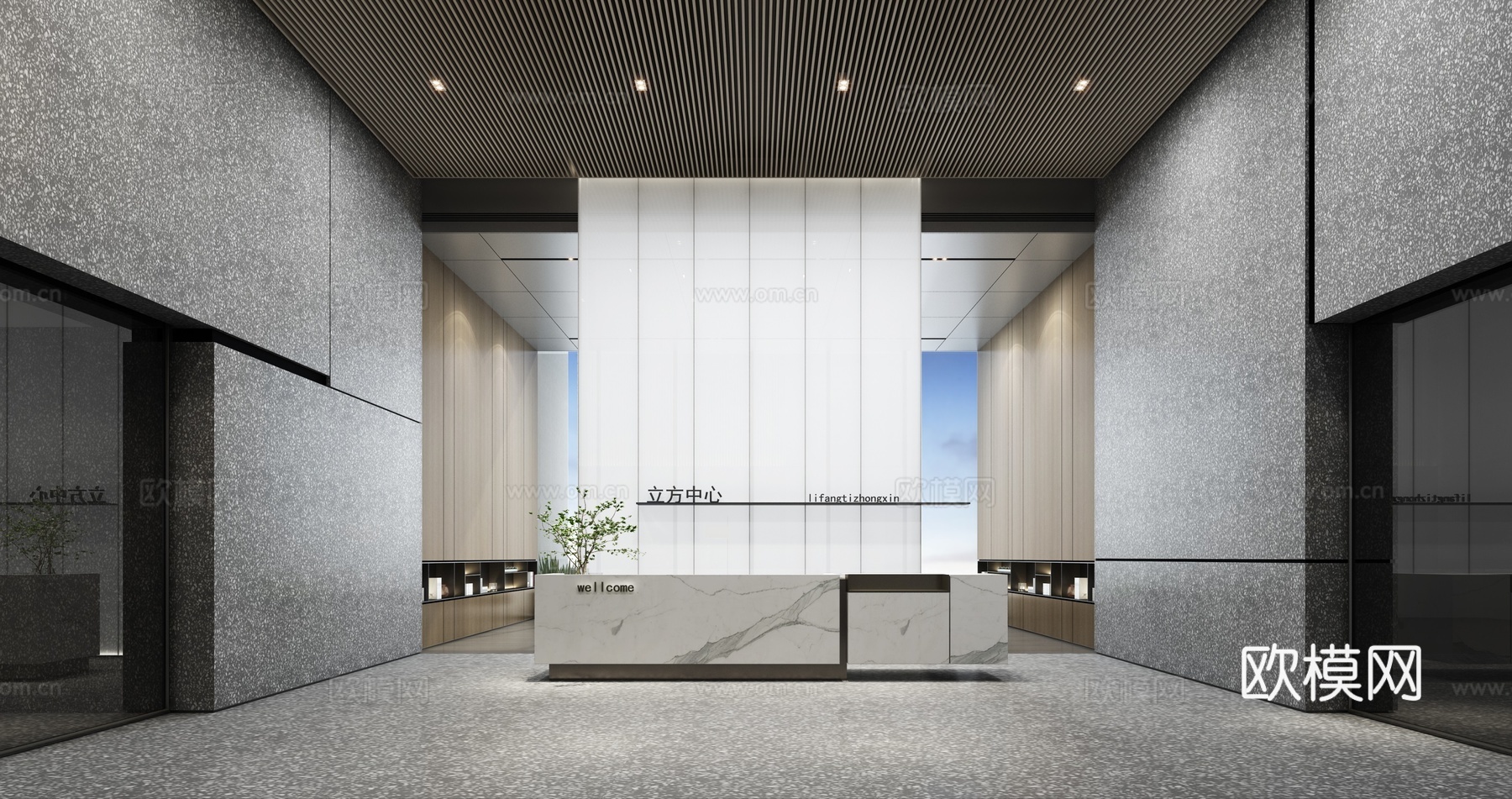 办公楼 最新全套施工图 效果图合集cad施工图