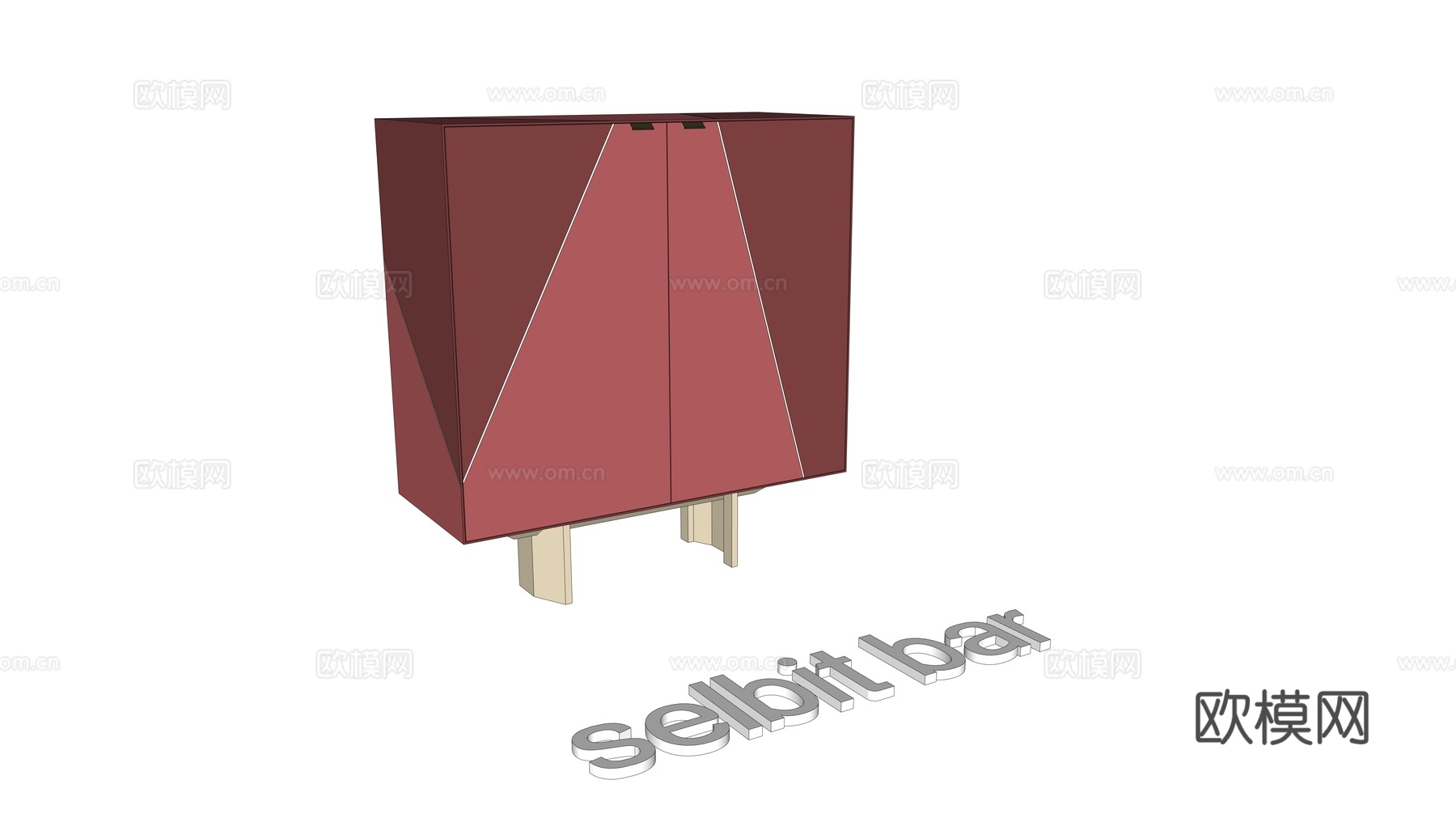 Selbit bar边柜 餐边柜su模型
