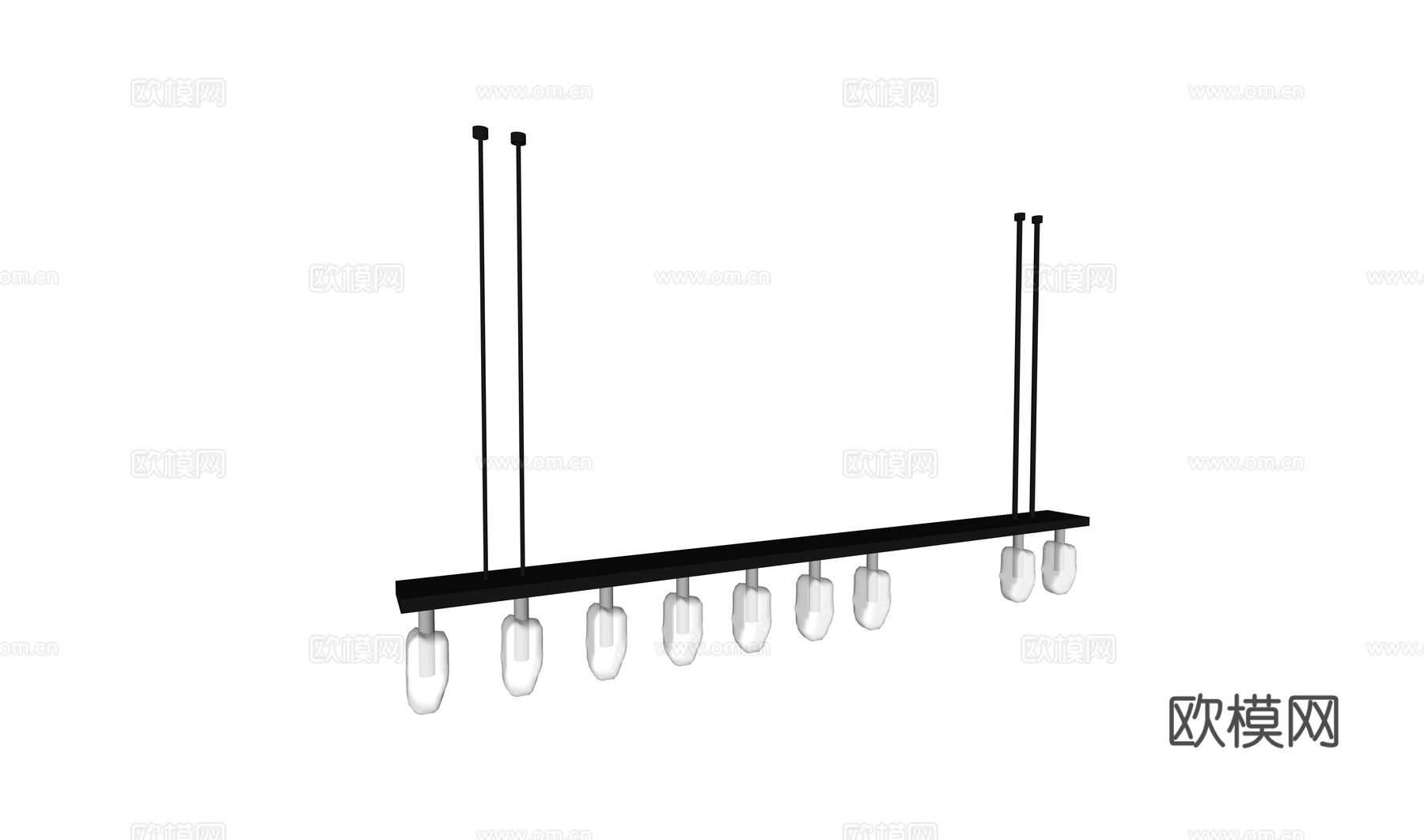 岛台吊灯su模型