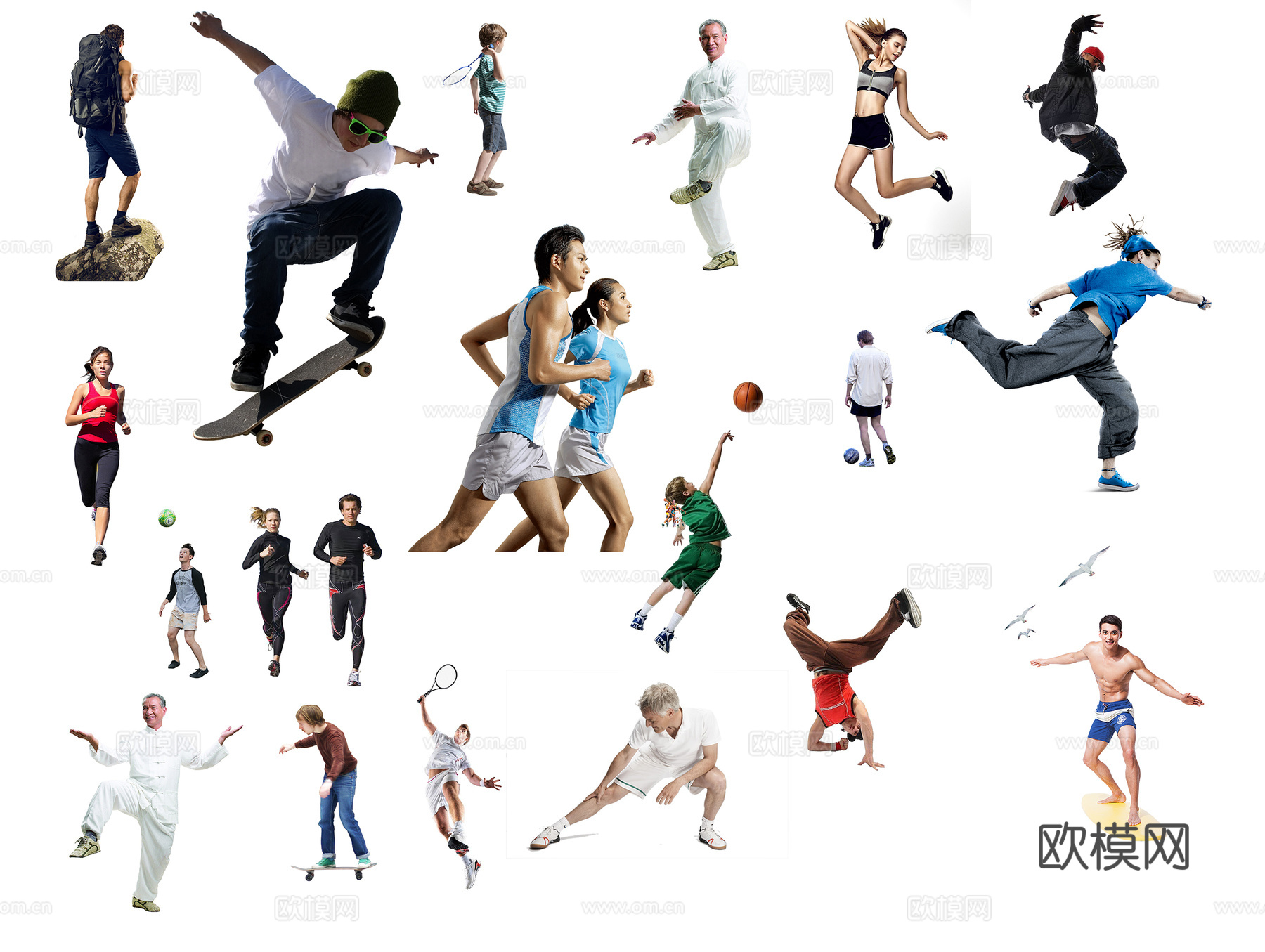 运动姿态人物下载