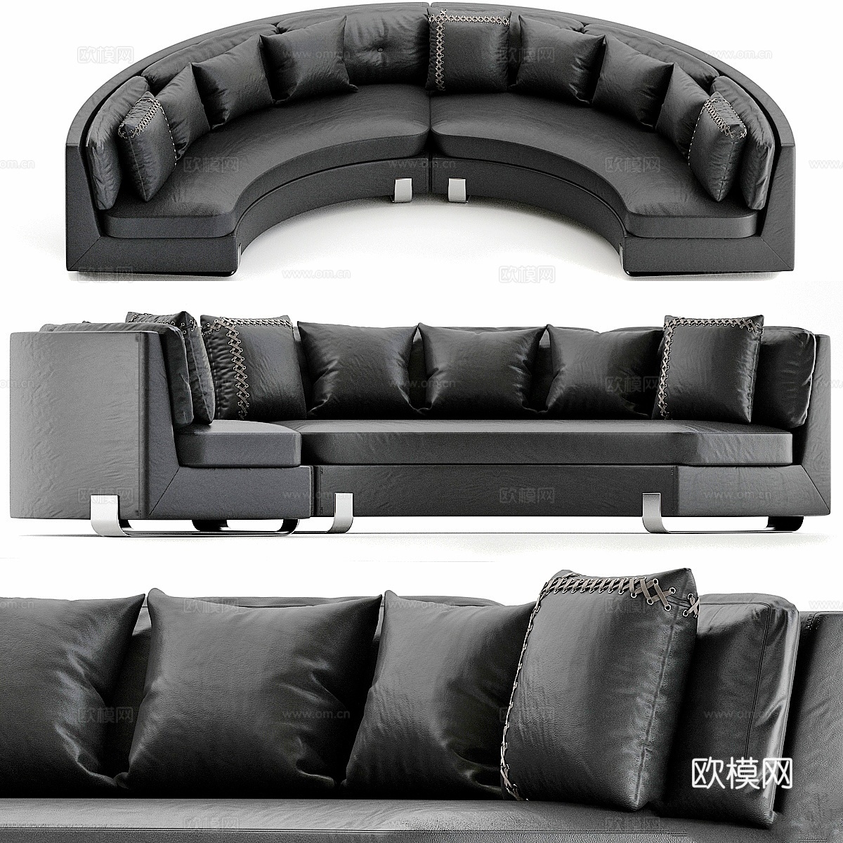 VOLPI设计的MARIE组合沙发3d模型下载