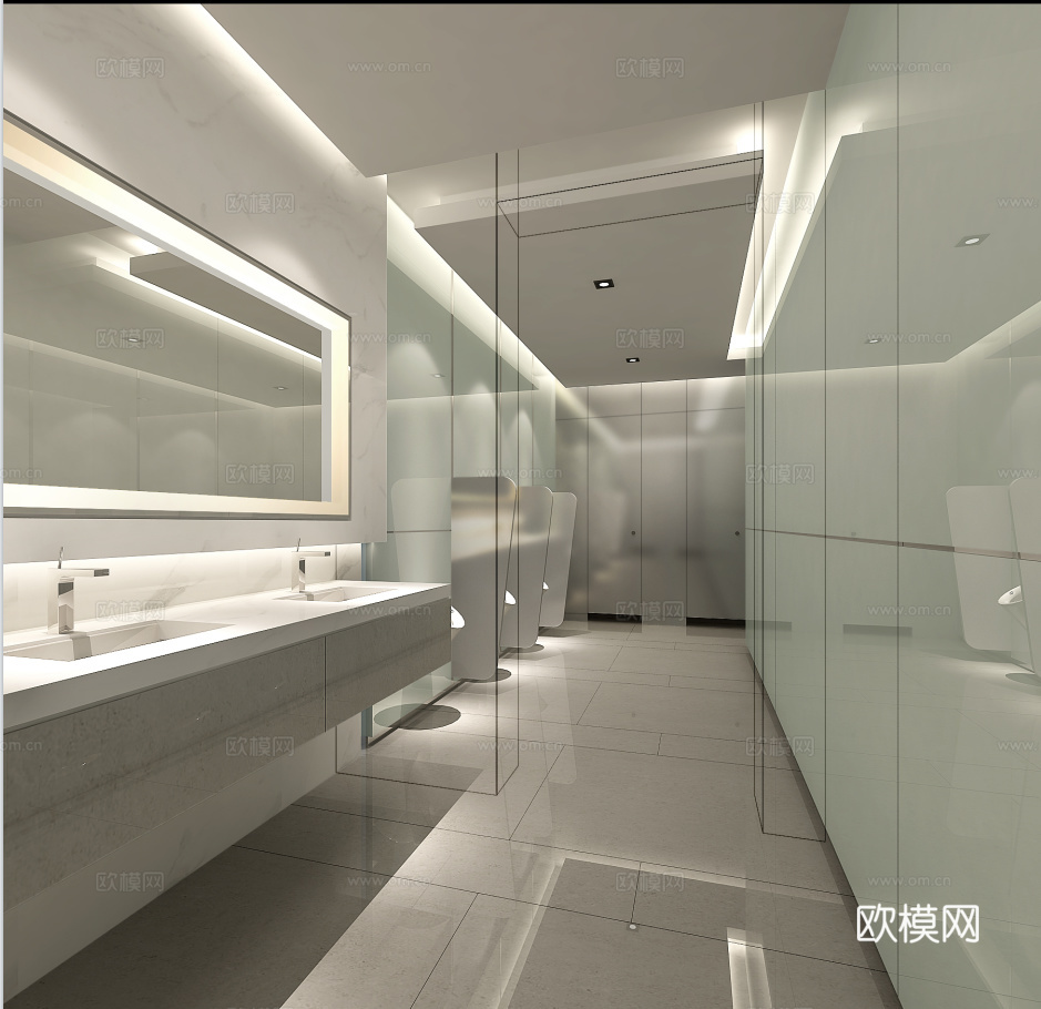 办公室 最新全套施工图 效果图合集cad施工图