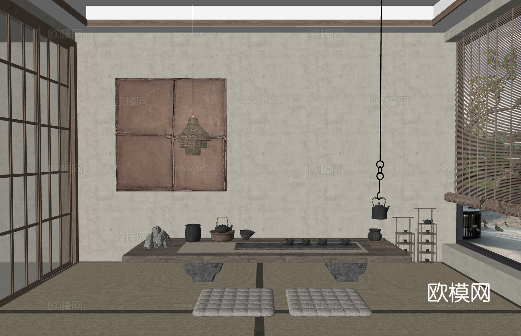 茶几 卧室 玄关 茶室 茶桌组合 衣帽间 厨房 卫生间 茶桌su模型