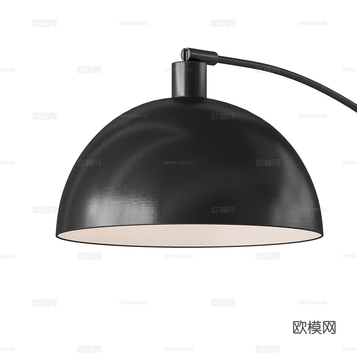 现代意式极简 Greno 黑色落地灯3d模型下载（渲染图3）