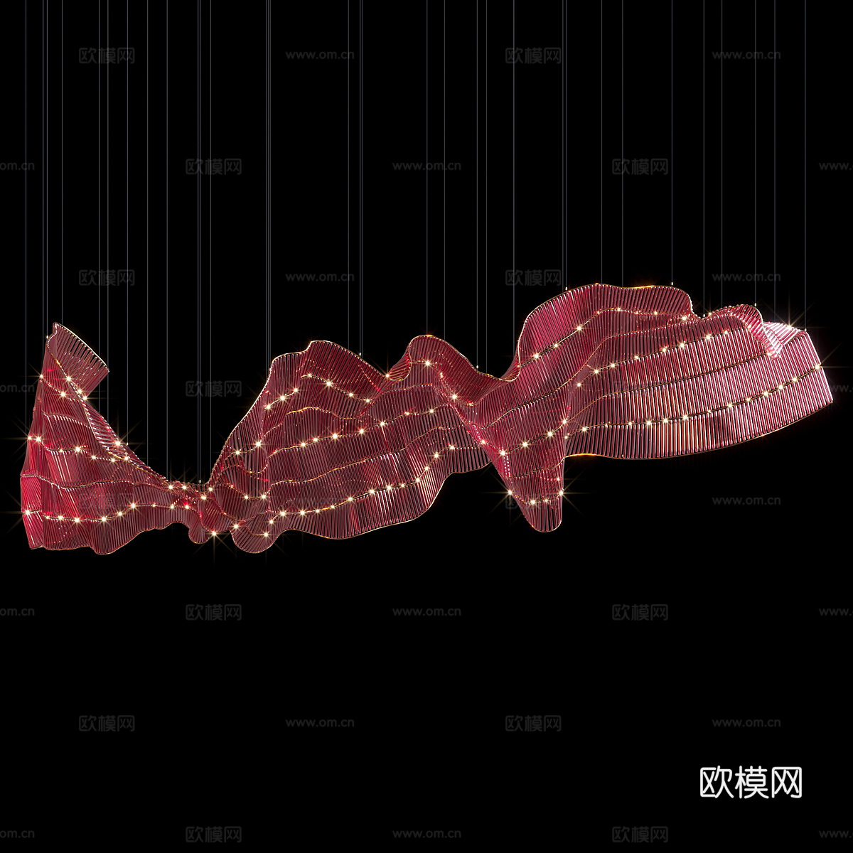 异形壁灯3d模型下载