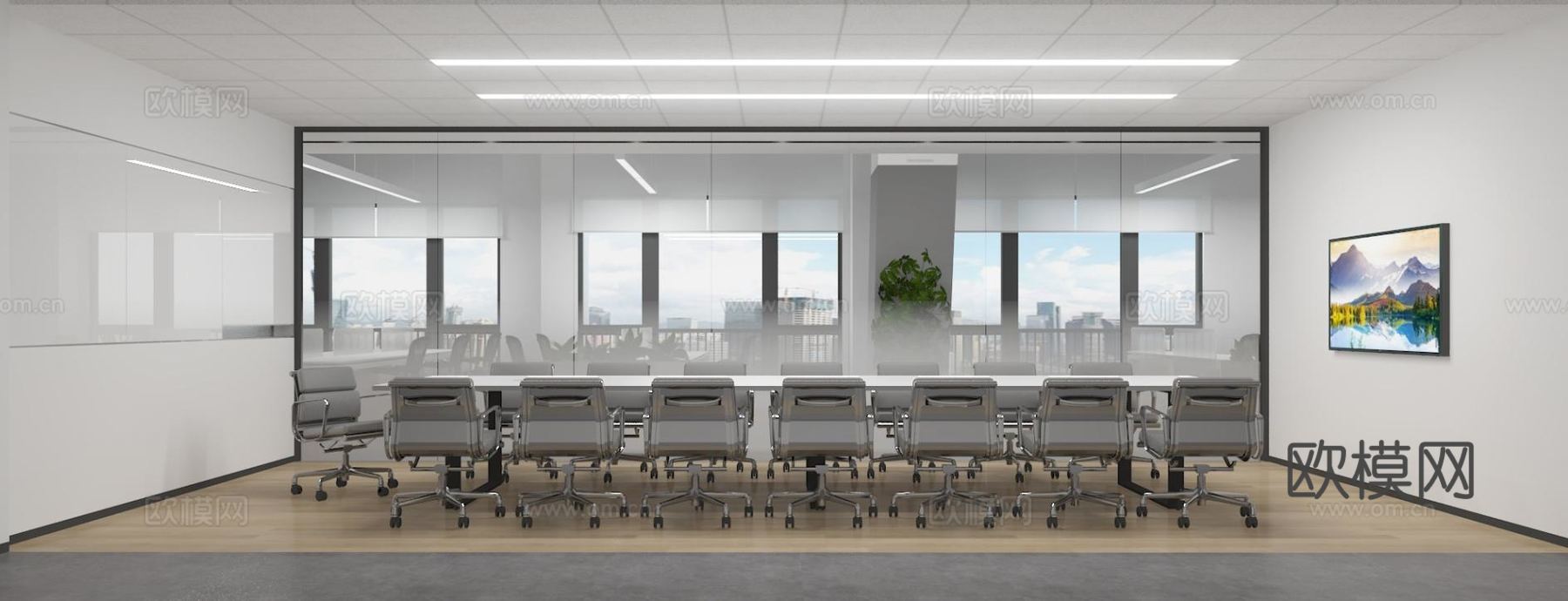 1200平办公室 最新全套施工图 效果图合集cad施工图