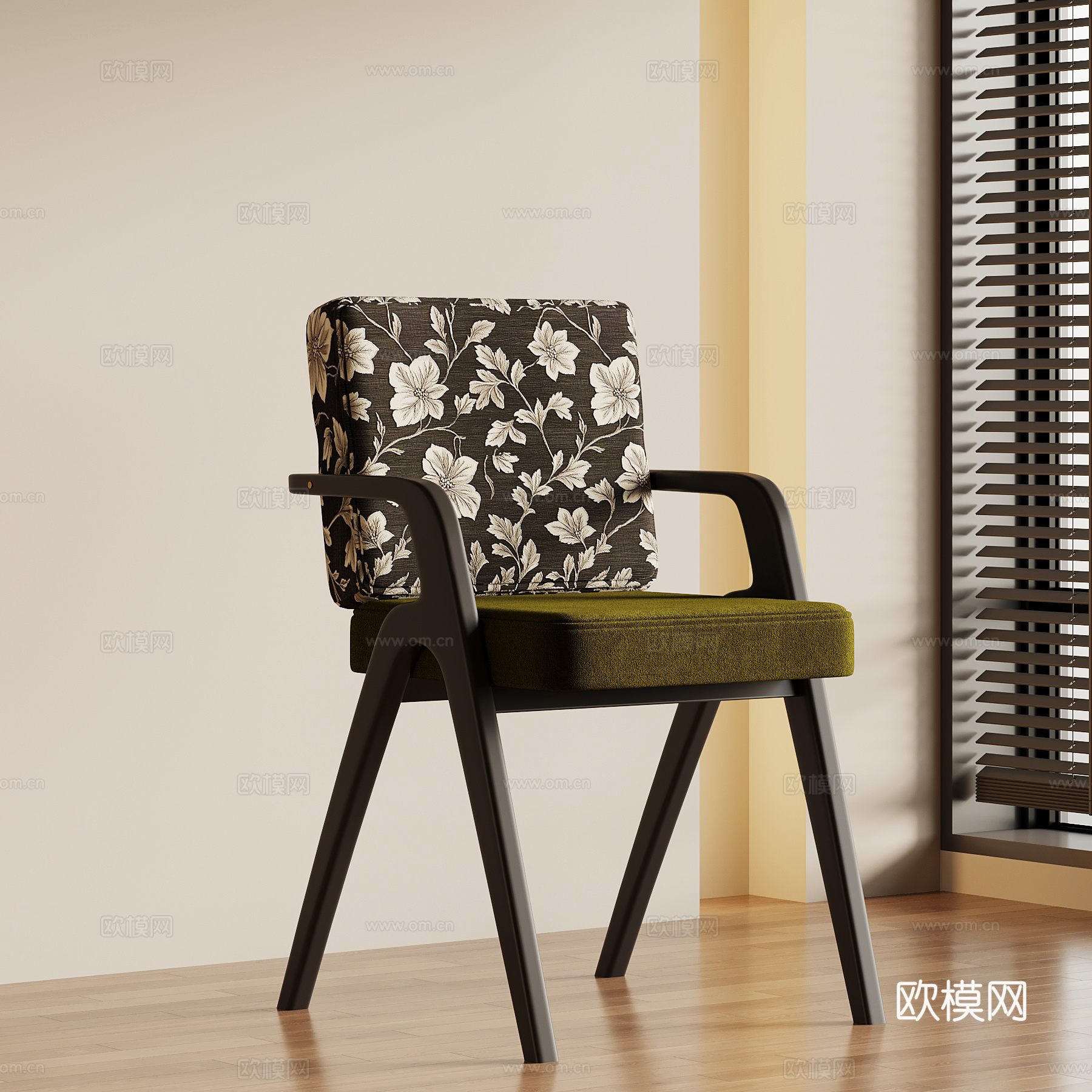 法式复古餐椅 椅子 单椅su模型